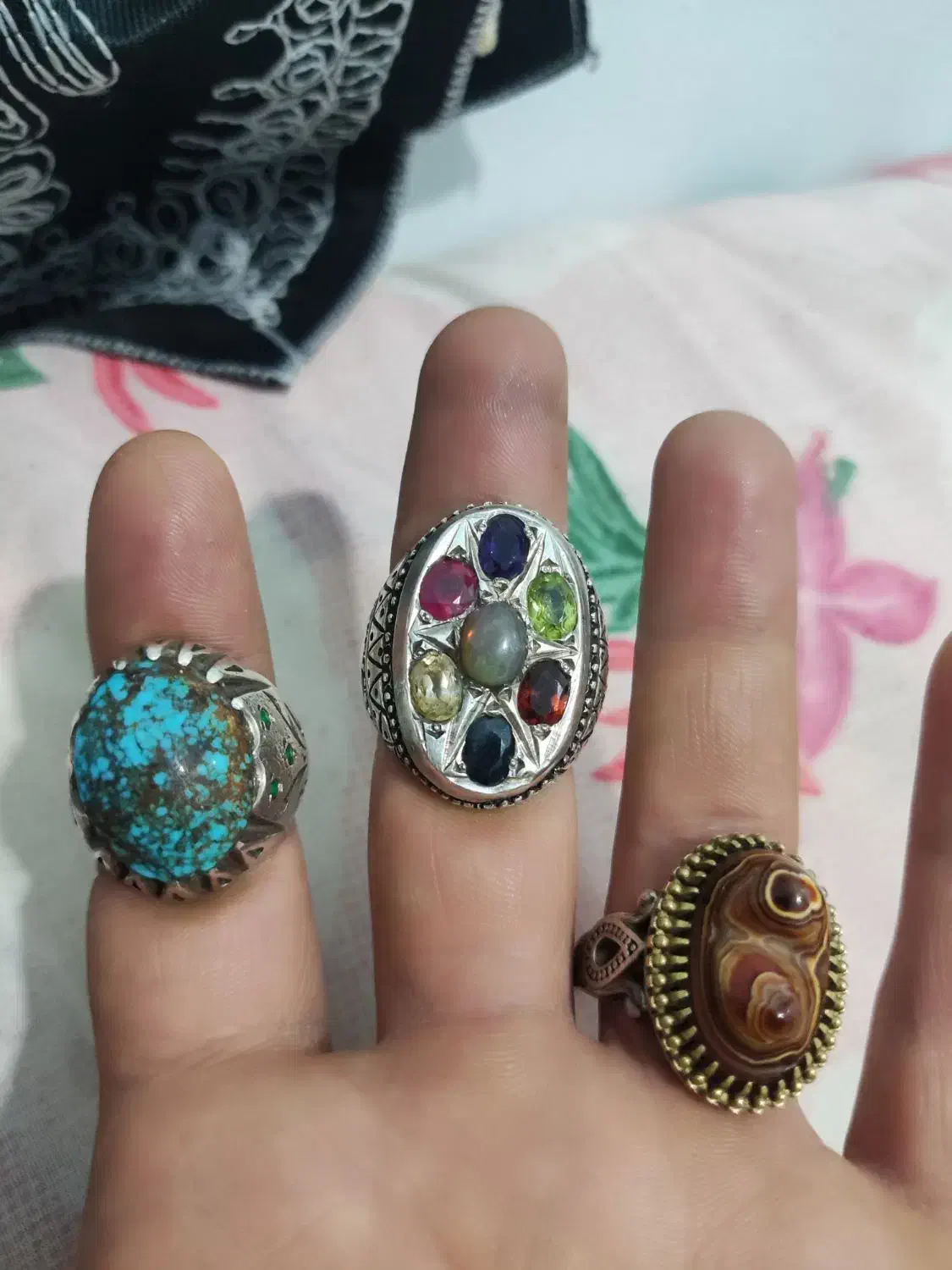 انگشتر کلکسیونی|جواهرات|مبارکه, |دیوار