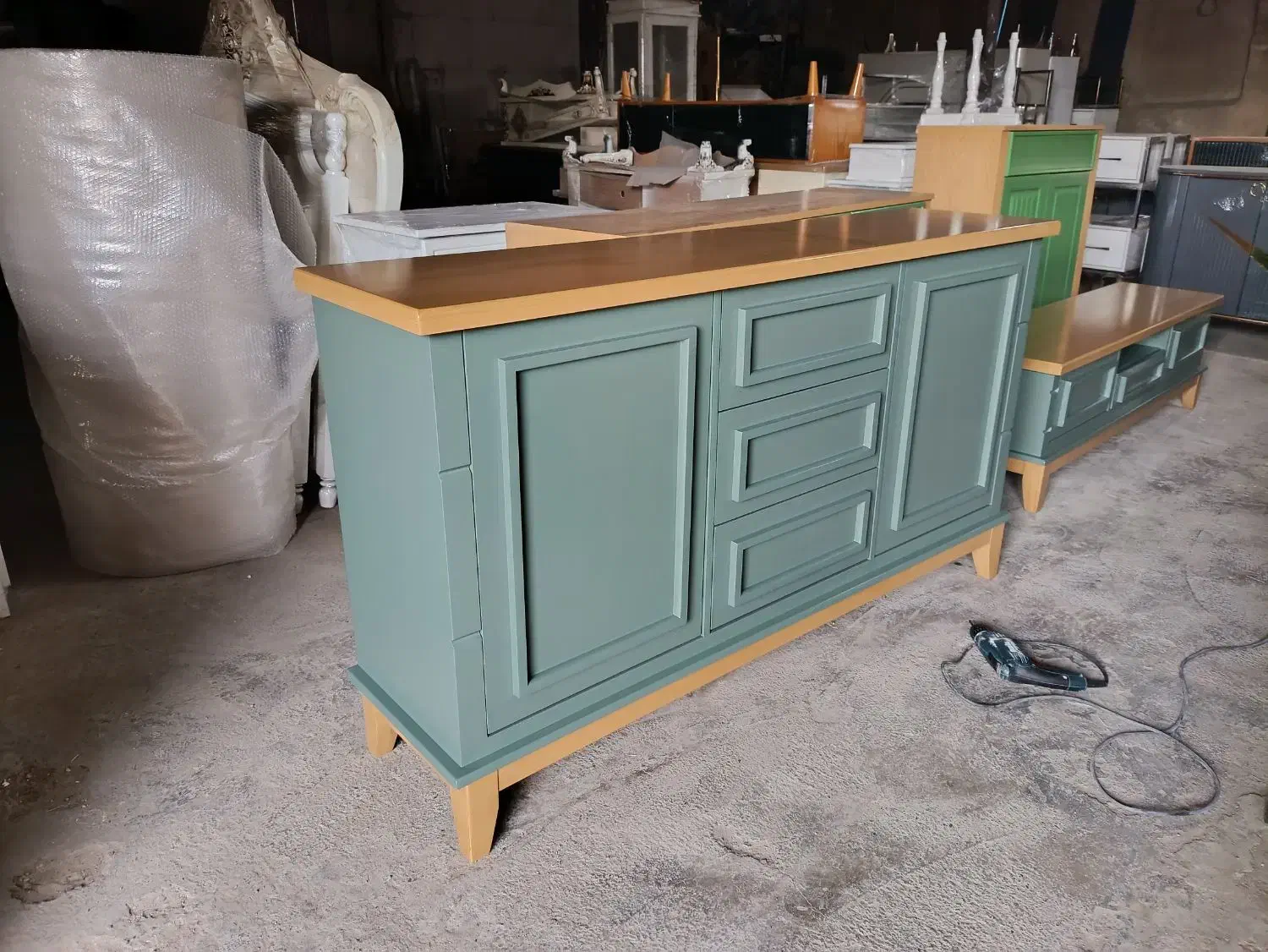 ست میزtv و کنسول (مدل) قاب دار سه کشو|میز تلویزیون|صباشهر, |دیوار