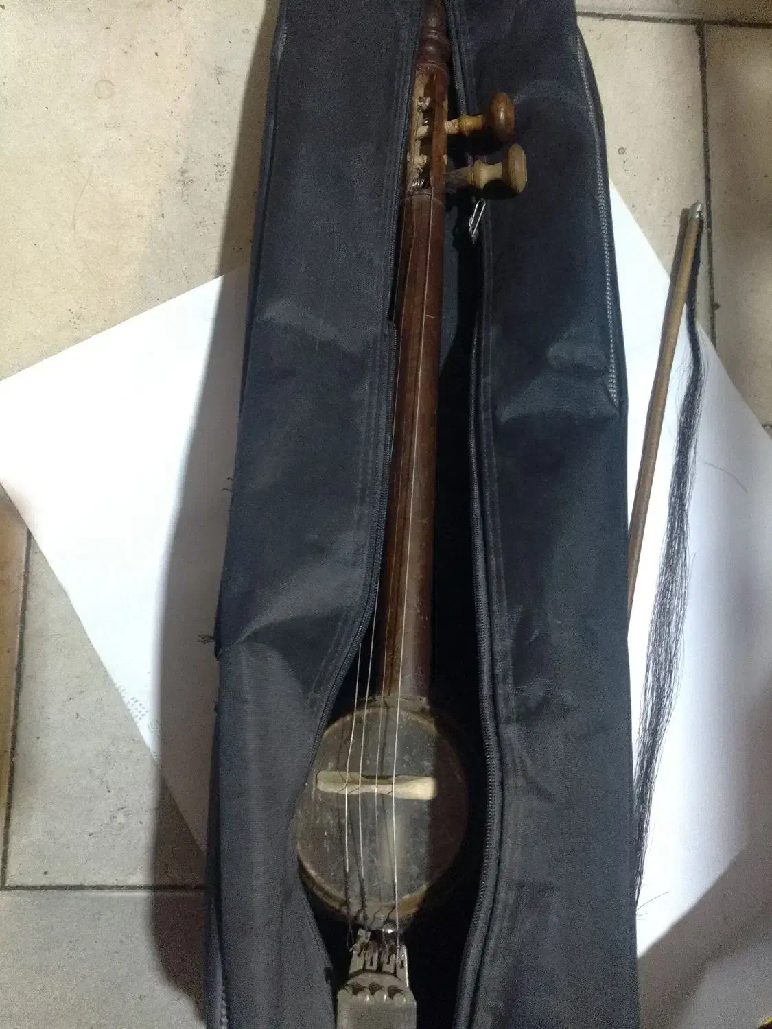 کمانچه قدیمی با کاور وآرشه|سازهای سنتی|تهران, وحیدیه|دیوار