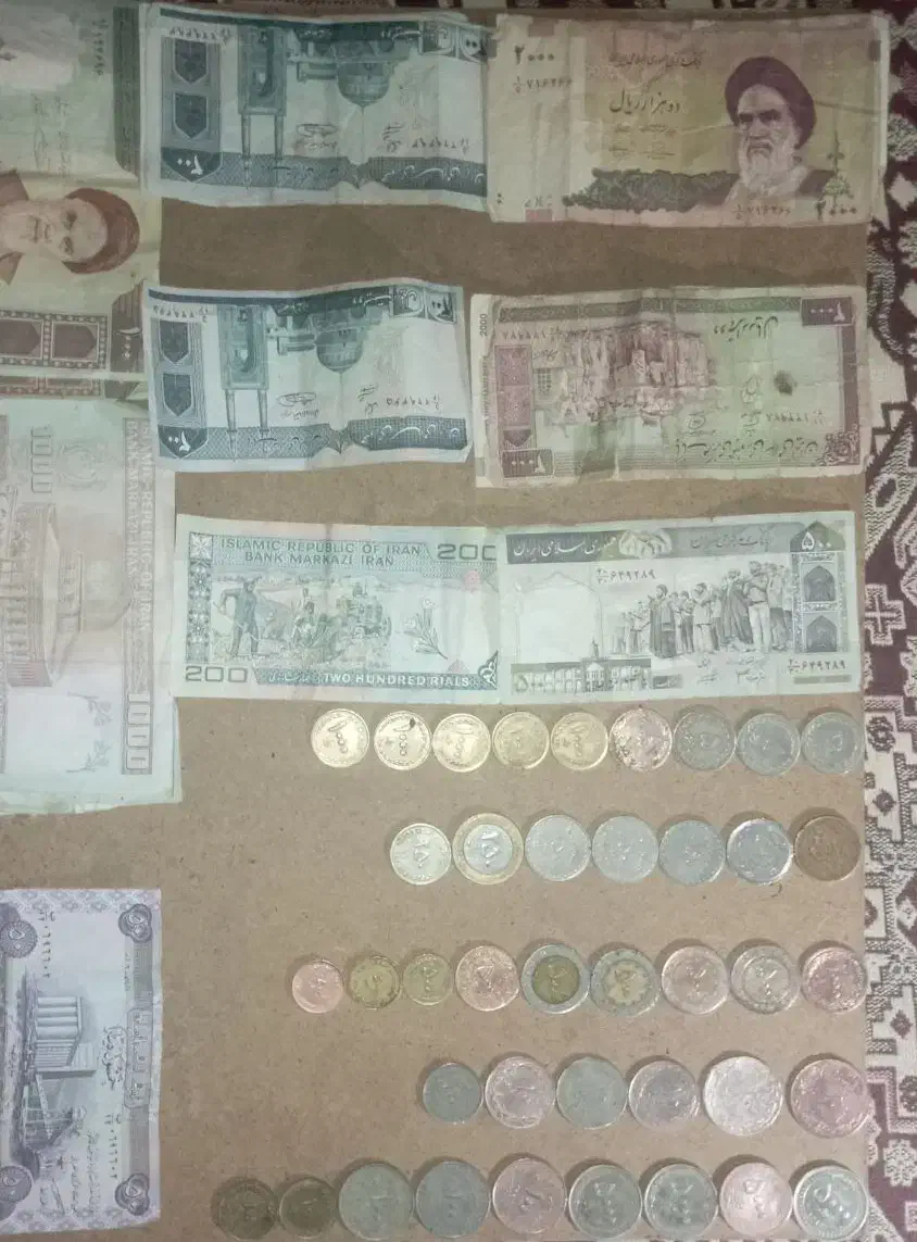 پول سکه قدیمی وپول کاغذی قدیمی|کلکسیون سکه، تمبر، اسکناس|مرودشت, ژیان|دیوار