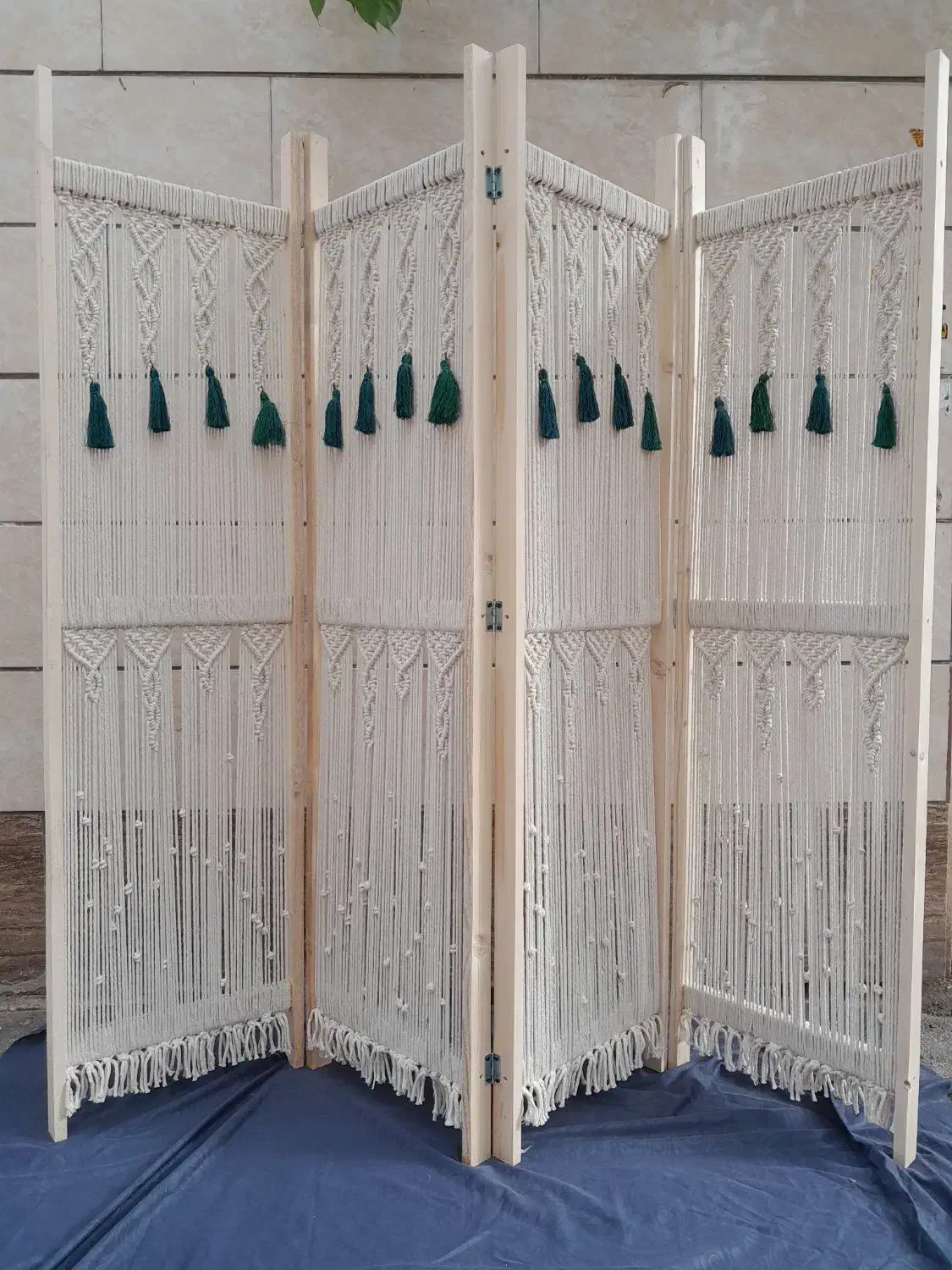 اولین تولیدکننده پارتیشن دستبافت مکرومه|صنایع دستی و سایر لوازم تزئینی|رشت, استقامت ۲|دیوار