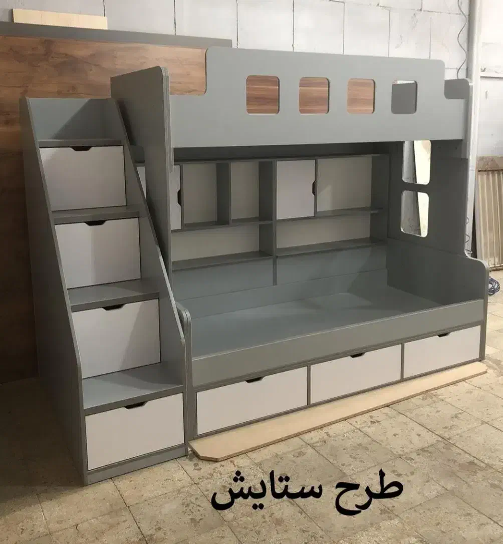 شهر تخت خواب دوطبقه در میبد و اردکان اقساطی|تخت و سرویس خواب|اردکان, |دیوار