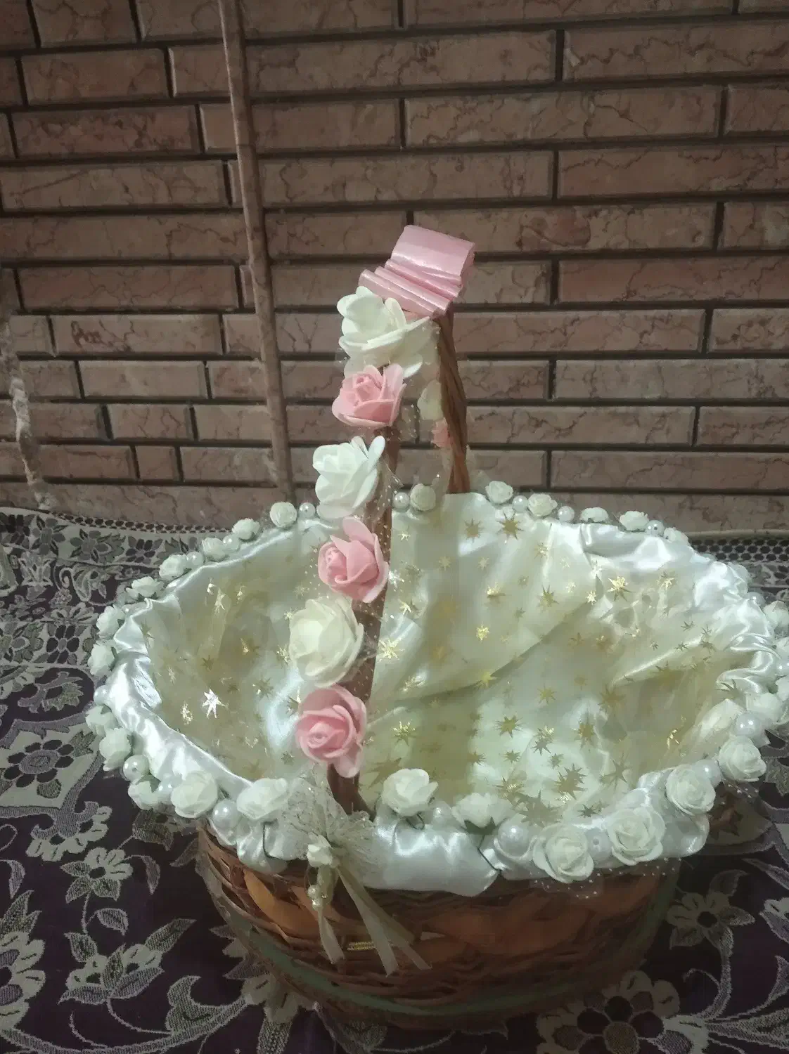 سبد حصیری تزیین شده|صنایع دستی و سایر لوازم تزئینی|اهواز, کوی ایثار|دیوار