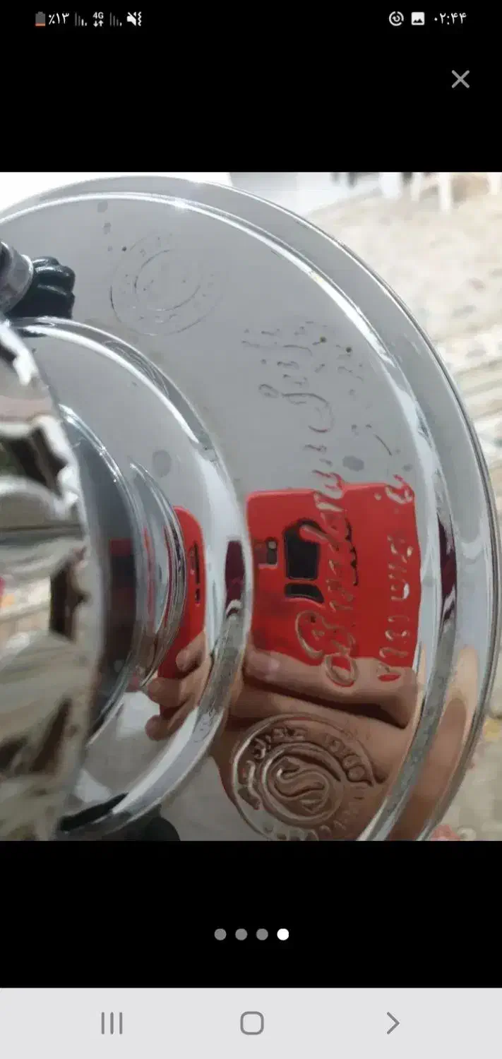 سماور پایه استیل براق|سماور، چای‌ساز، قهوه‌ساز|نهاوند, |دیوار