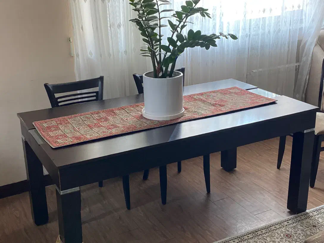 میز ناهار خوری ۸ نفره (ویترین و کمد دار)|میز و صندلی غذاخوری|رشت, لاکانی|دیوار