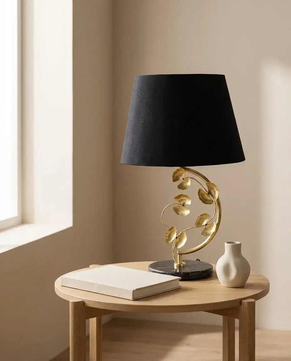 آباژور رومیزی برنجی دستساز گالری عزیزی مدل گل|چراغ خواب و آباژور|تهران, شهرک مخابرات|دیوار