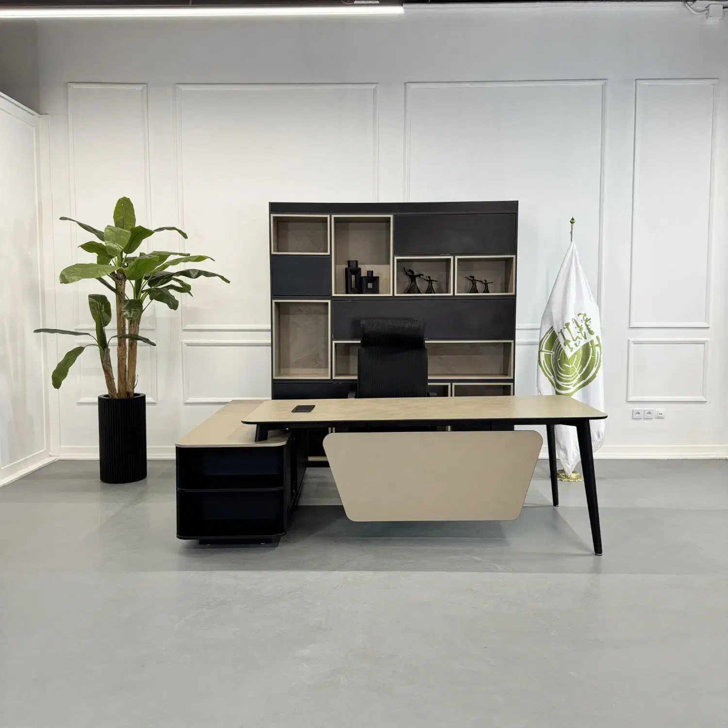 میز مدیریت پایه فلزی ، نیم ست اداری|دفتر کار|احمدآبادمستوفی, |دیوار