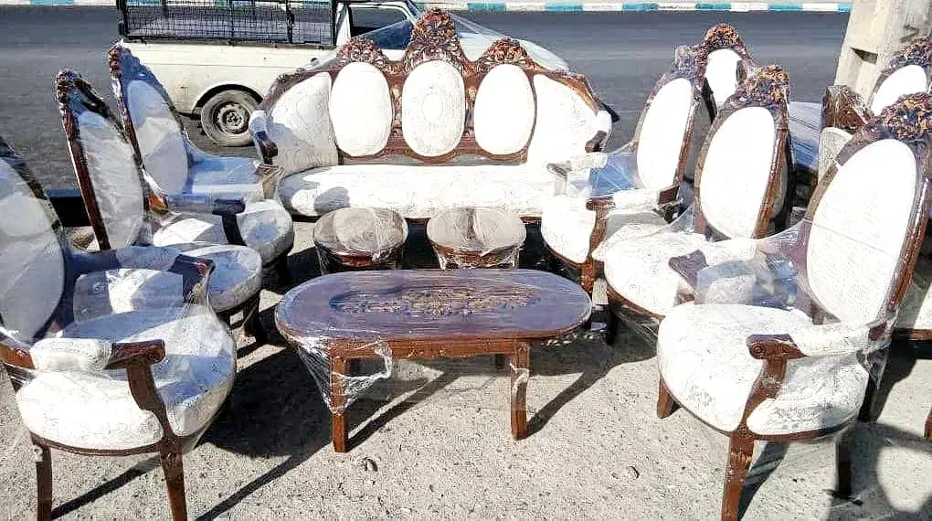 ست مبلمان و ناهارخوری سلطنتی چوب راش|مبلمان خانگی و میز عسلی|زنجان, |دیوار