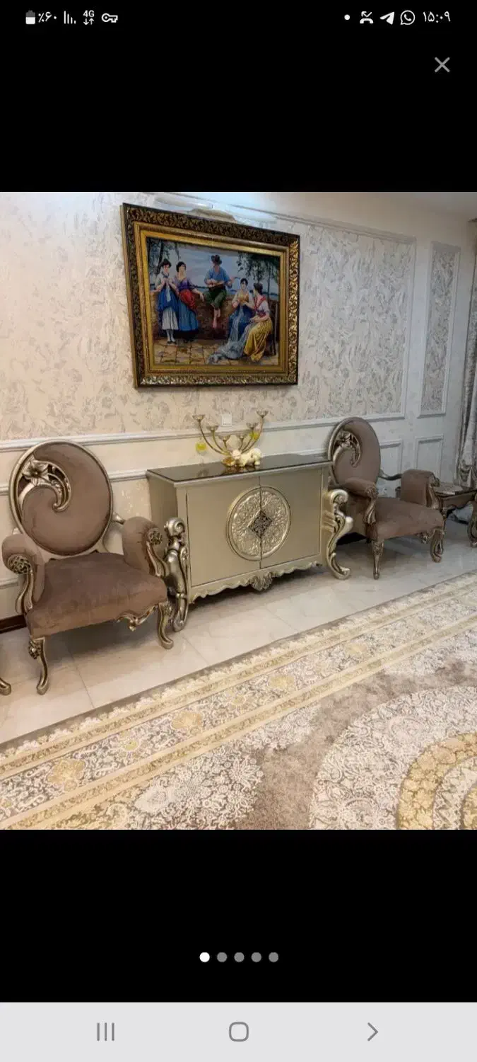 مبلمان میز غذا خوری کنسول در حد نو|مبلمان خانگی و میز عسلی|قم, در بهشت|دیوار