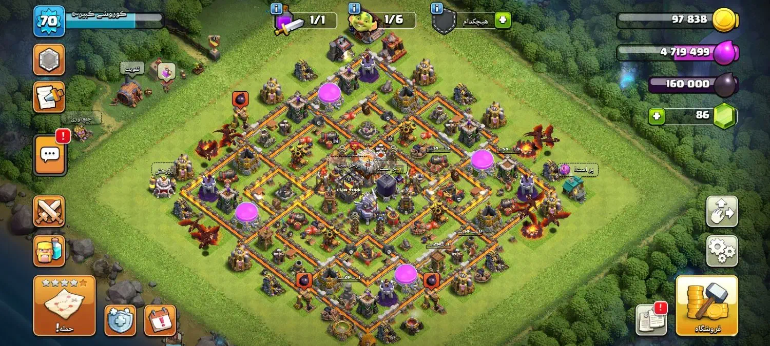 اکانت کلش تان 11مکس|کنسول، بازی ویدئویی و آنلاین|عطاملک, |دیوار