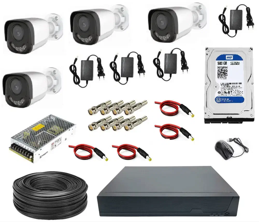 چهاردوربین مداربسته۵مگ میکروفن باکابل پلاک خوان|دوربین مداربسته|تهران, شیخ هادی|دیوار