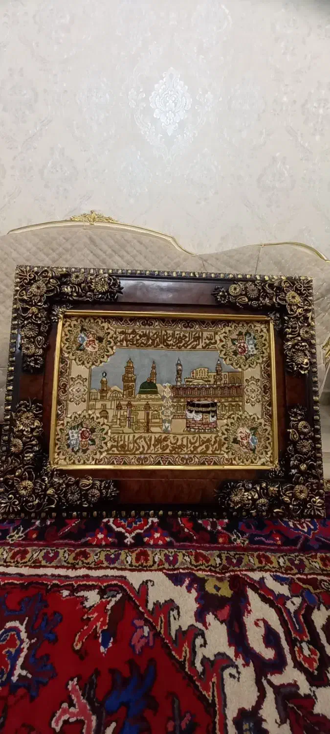تابلو فرش مکه مدینه|تابلو فرش|تبریز, |دیوار