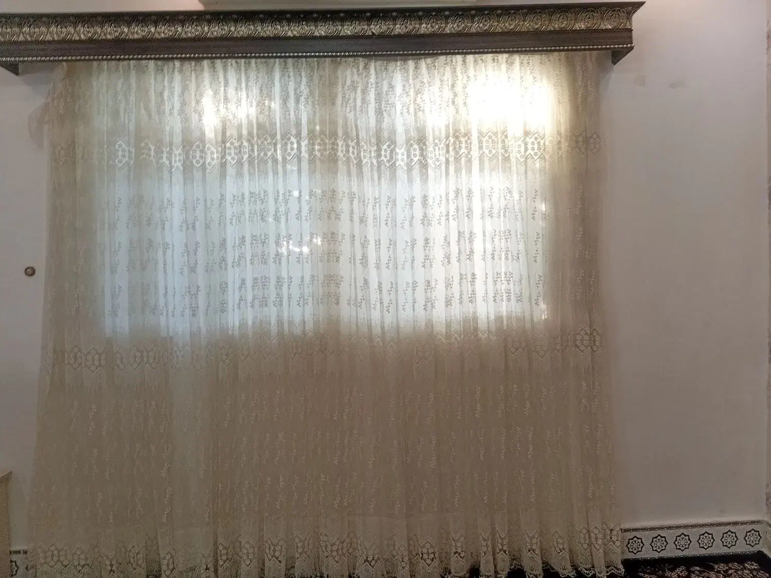 پرده باکتیبه وزیری|پرده، رانر، رومیزی|گرگان, |دیوار