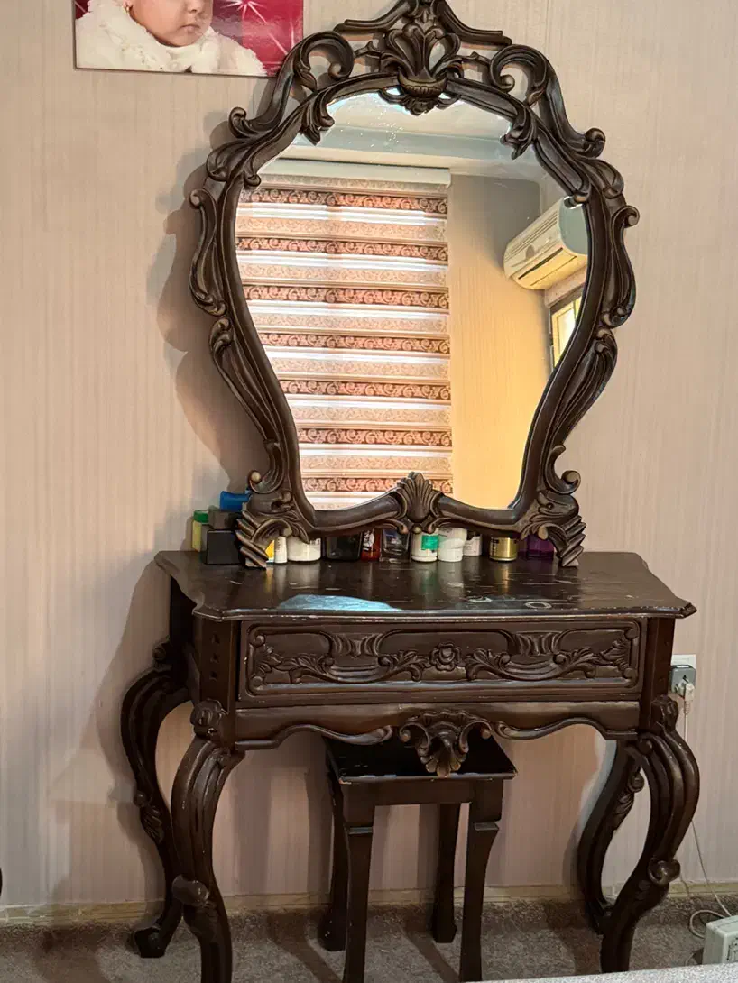 تخت دو نفره تمام چوب|تخت و سرویس خواب|هشتگرد, هشتگرد قدیم|دیوار