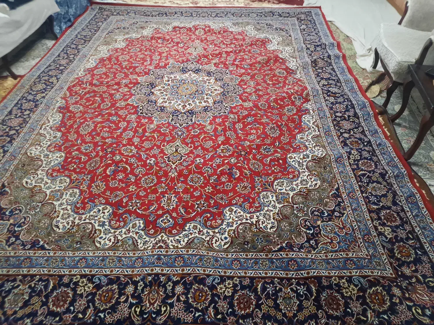 فرش۱۲متری|فرش|آبیک, |دیوار