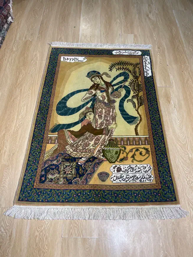 ذرع نیم انتیک تبریز  طرح مینیاتوری|فرش|تهران, سلسبیل شمالی|دیوار