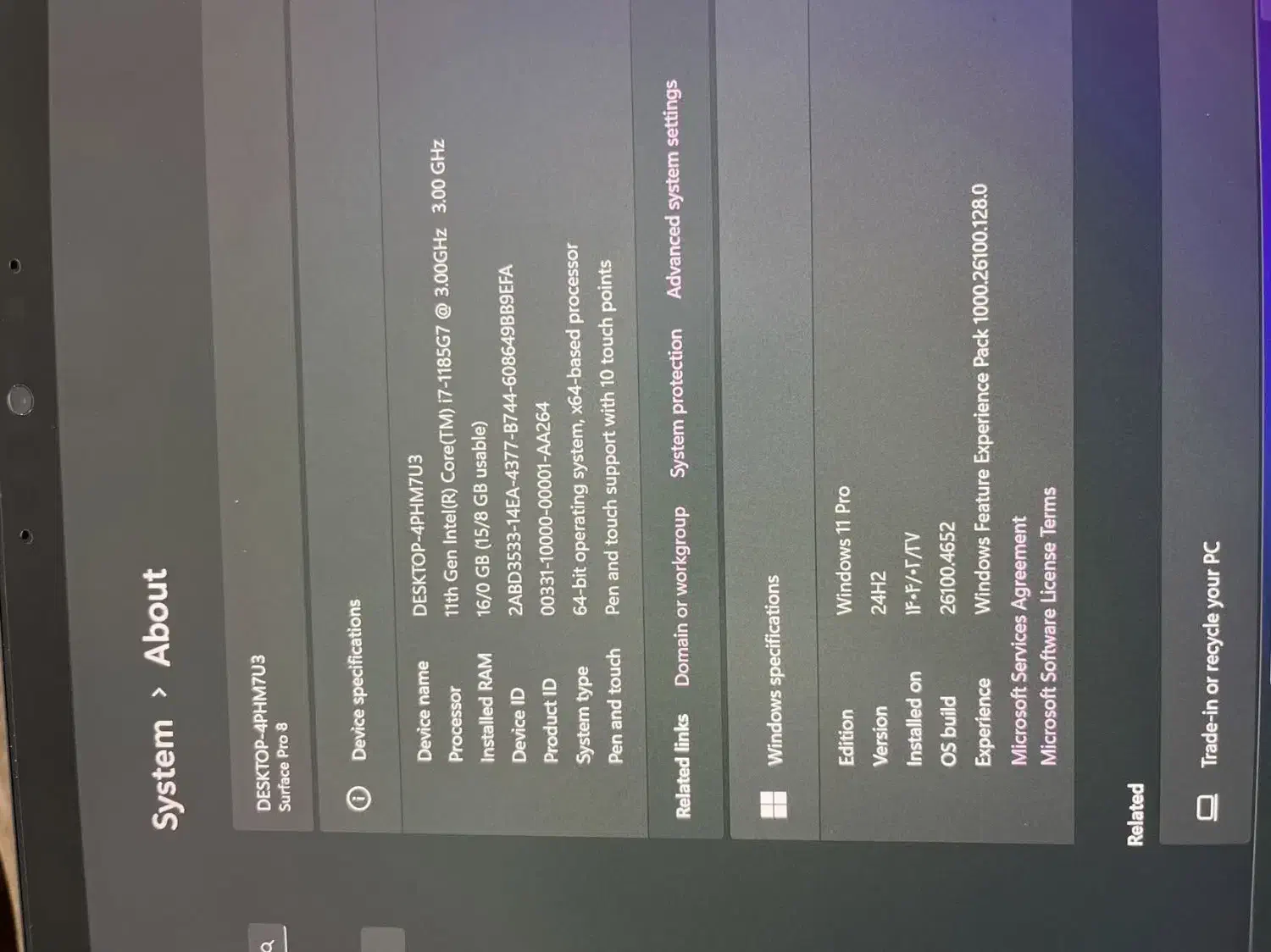 Surface Pro 8 به همراه کیبورد و قلم|رایانه همراه|یزد, |دیوار