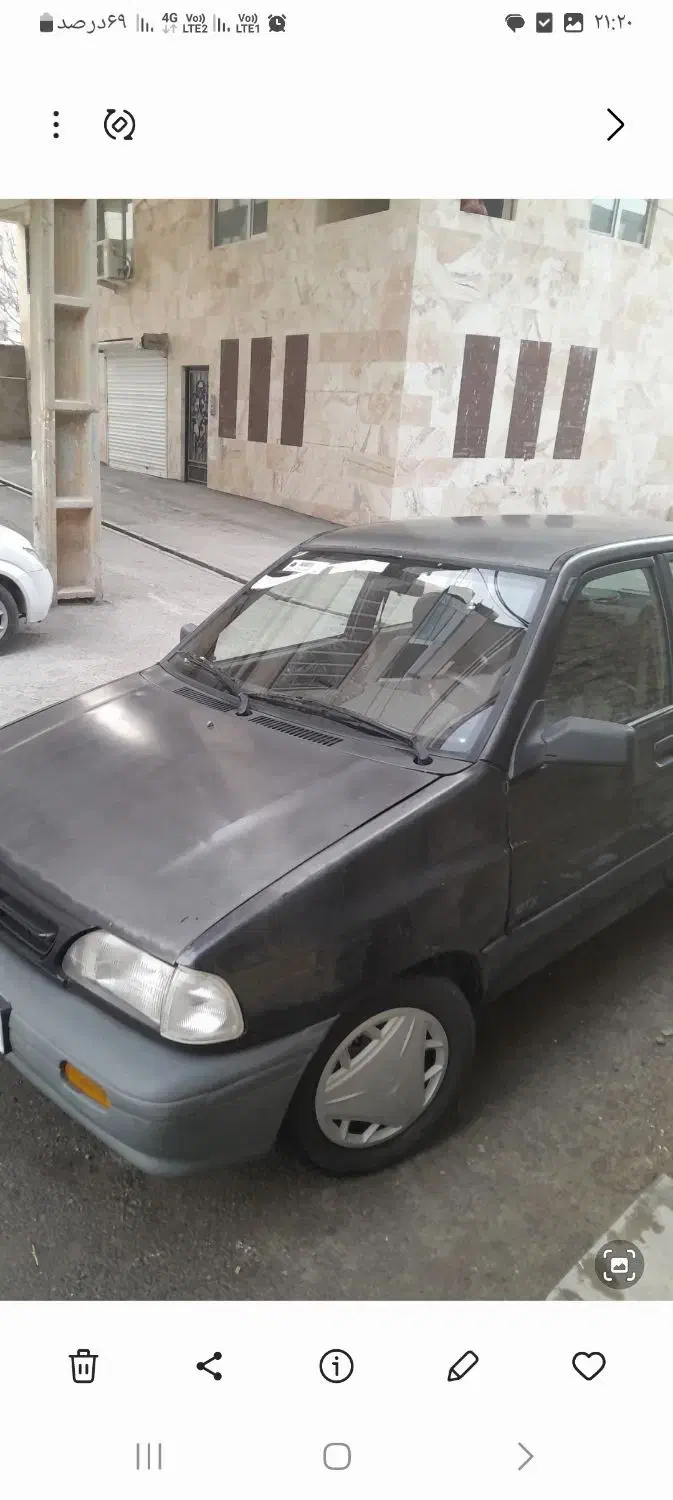 پراید۸۱ بی رنگ شاسی سالم|خودرو سواری و وانت|اشتهارد, |دیوار