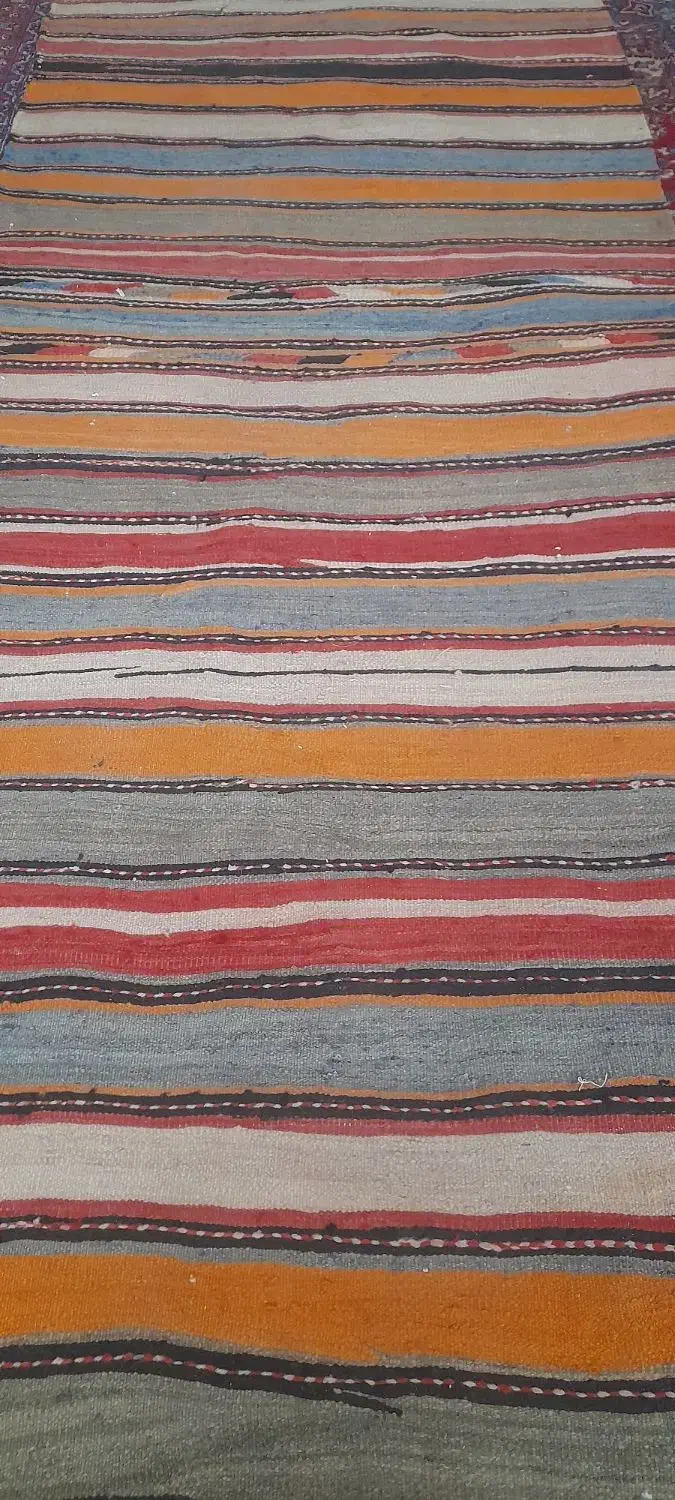 گلیم سنتی دست بافت عتیقه|گلیم، جاجیم، گبه|تبریز, |دیوار
