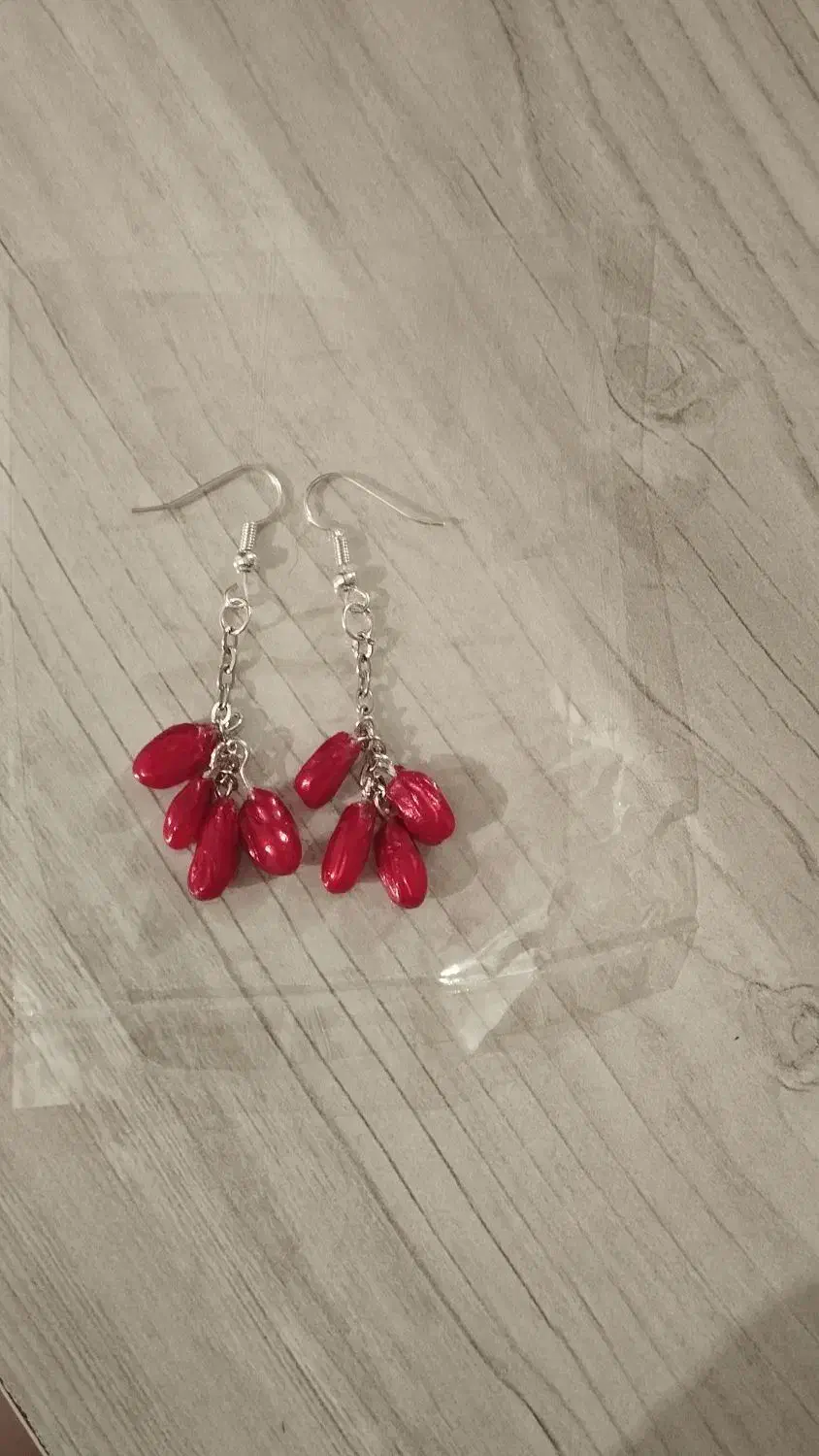 گوشواره یلدایی مدل انار|بدلیجات|کرمانشاه, |دیوار