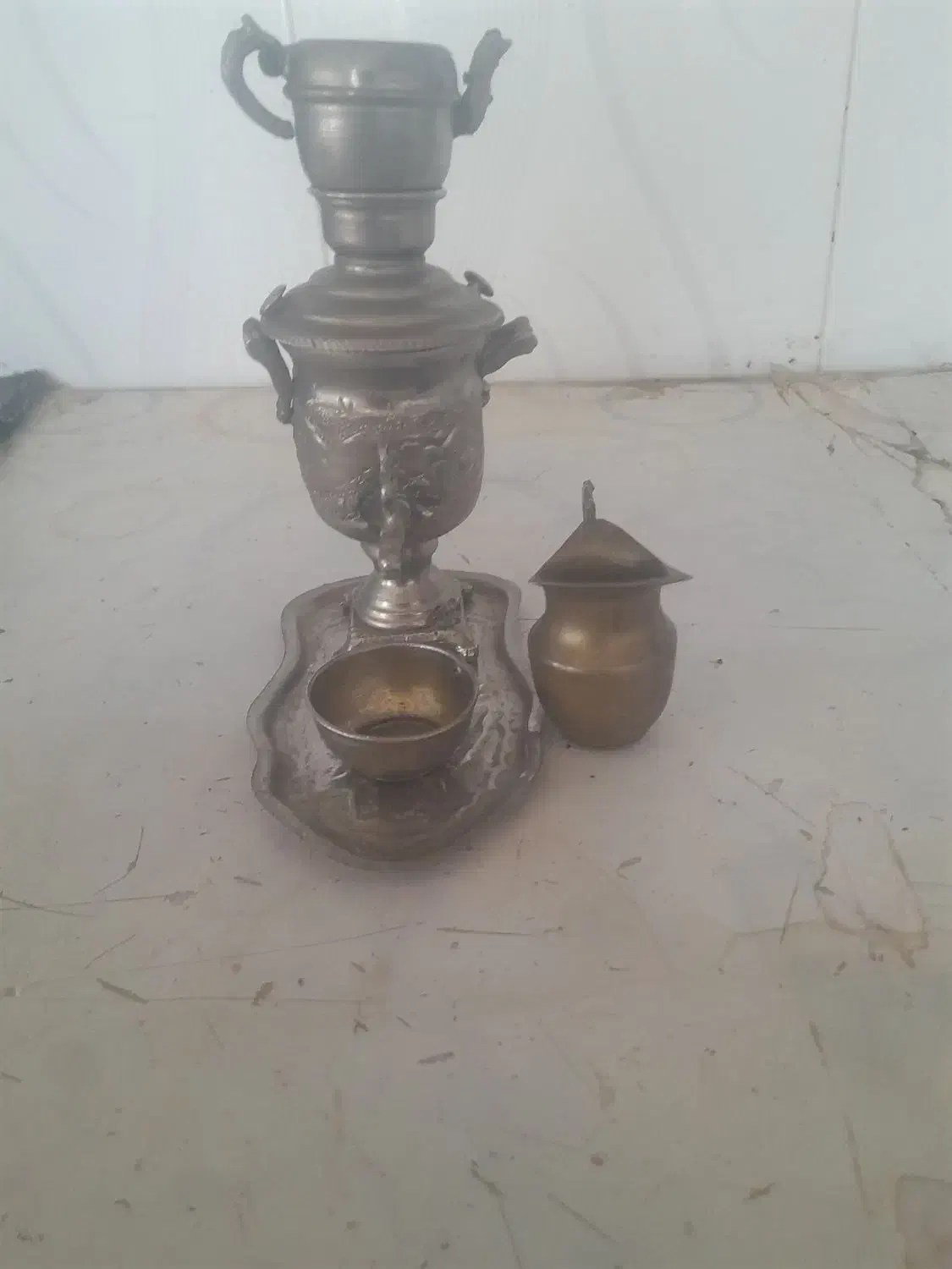 سماوار دکری عتیقه|کلکسیون اشیاء عتیقه|نیشابور, دارایی|دیوار