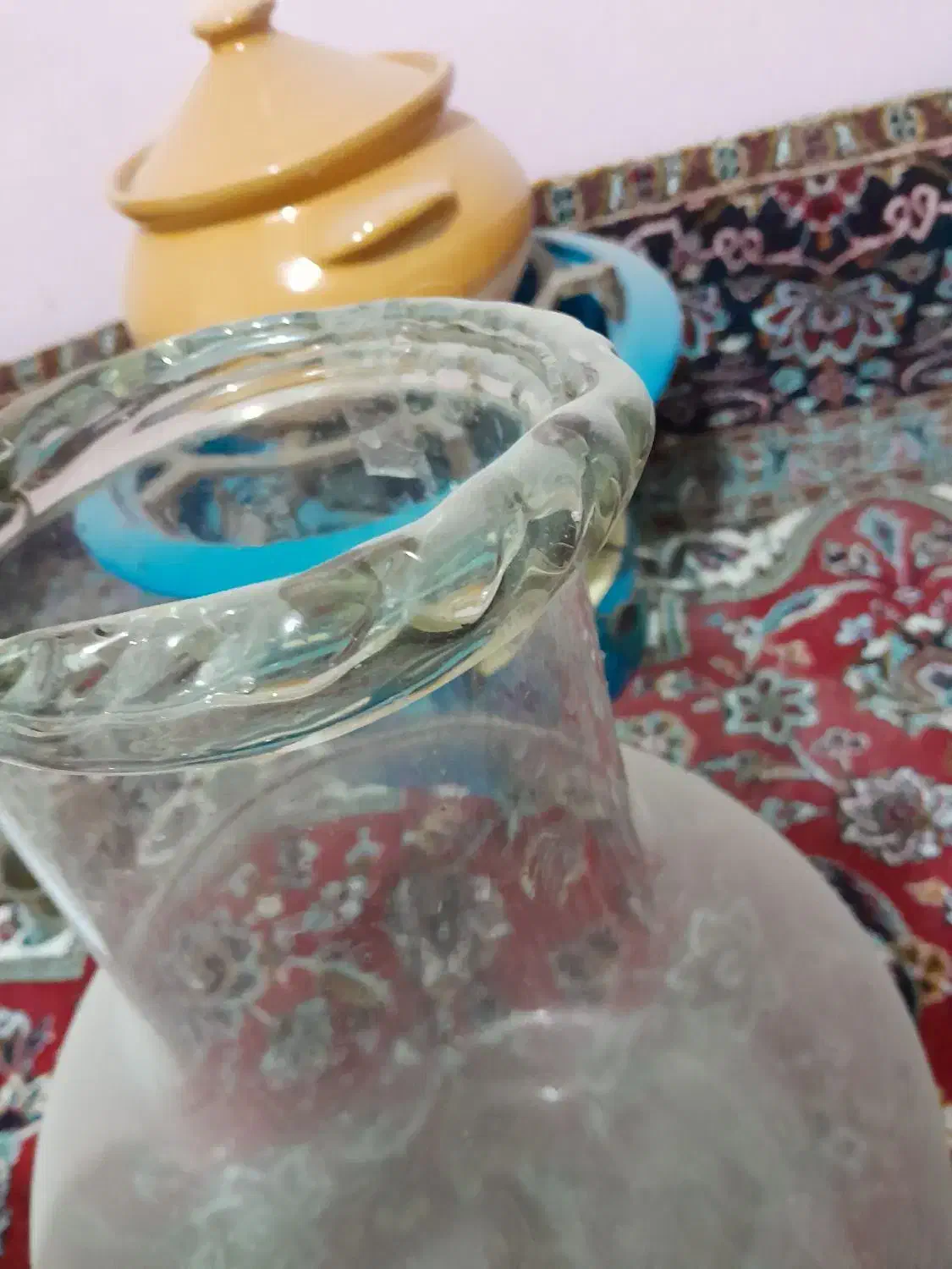 خمره شیشه ای قدیمی|صنایع دستی و سایر لوازم تزئینی|قم, خاکفرج|دیوار