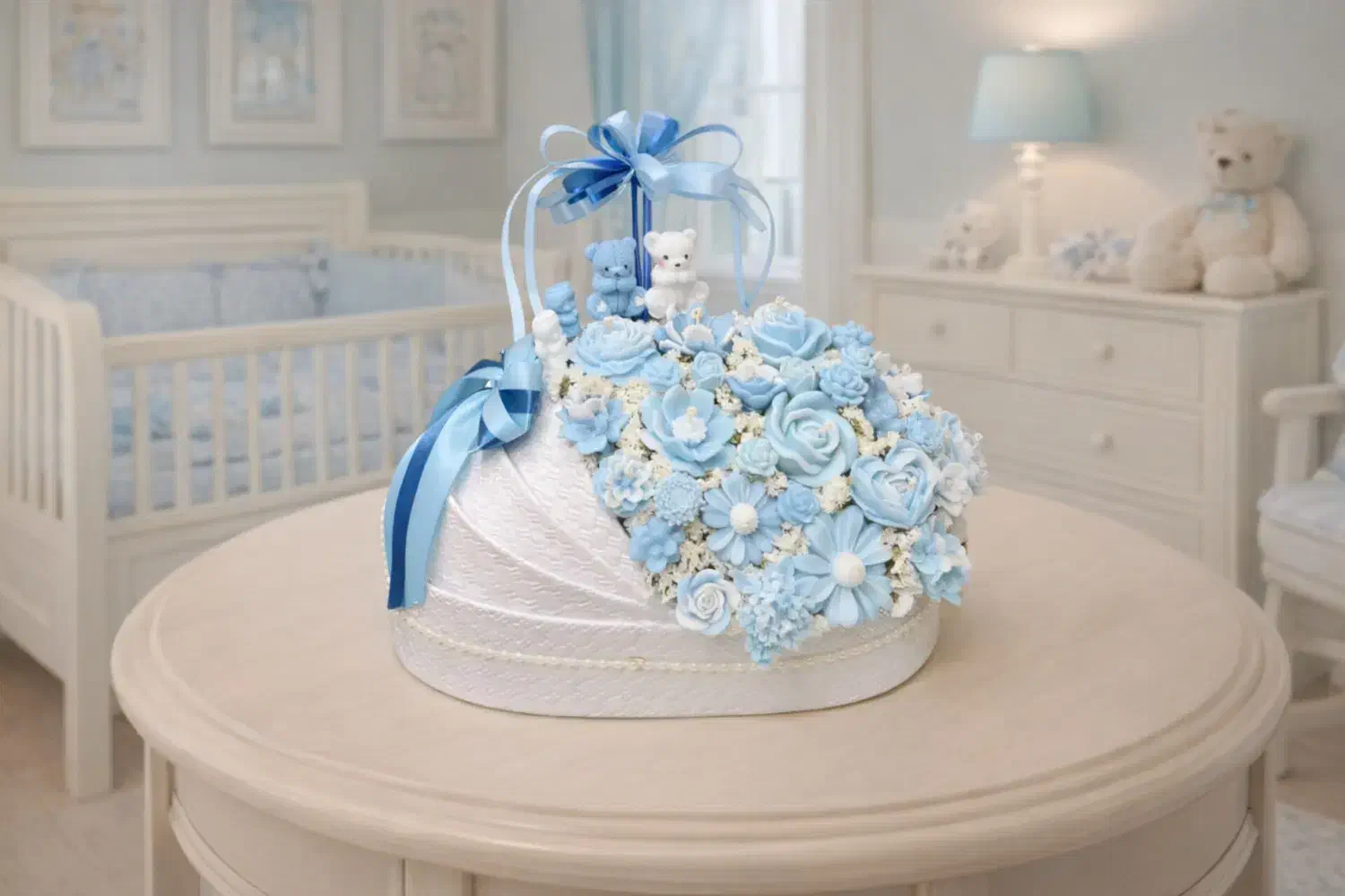 هدیه‌ای خاص برای خوش‌آمدگویی به نوزاد دلبند|گل مصنوعی|چالوس, |دیوار