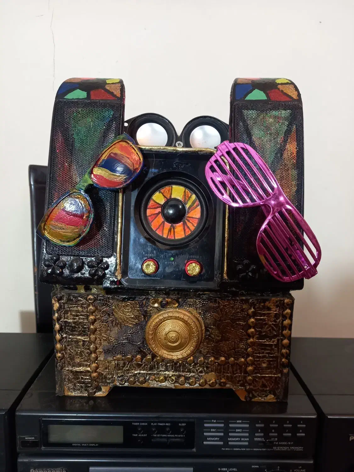 اسپیکر کامپیوتر مدل صندوقچه و ضبط پاناسونیک قدیمی|قطعات و لوازم جانبی رایانه|تهران, فلاح|دیوار