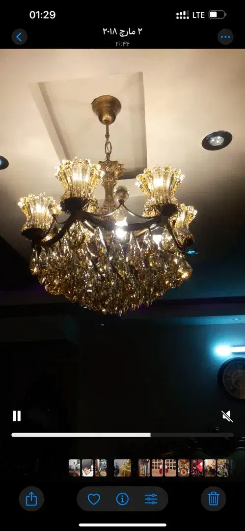 لوستر بسیار شیک زیبا|لوستر و چراغ آویز|اصفهان, شهرک کاوه|دیوار