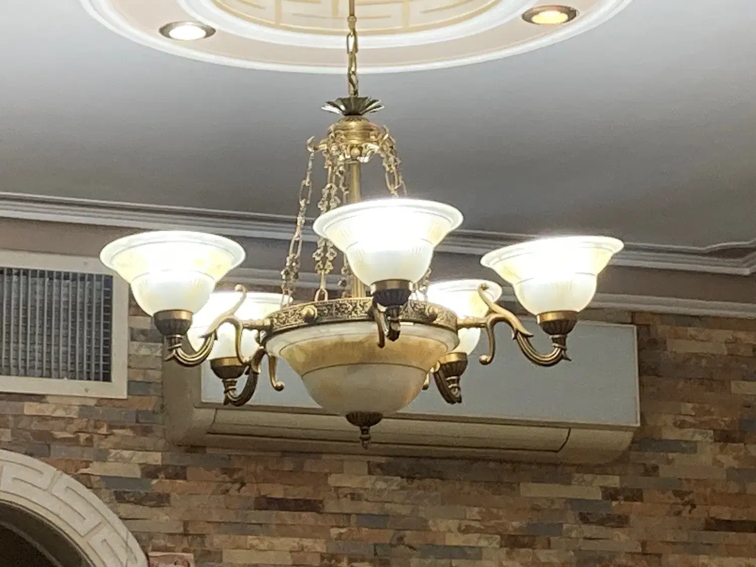 لوستر ۵شعله|لوستر و چراغ آویز|قزوین, |دیوار