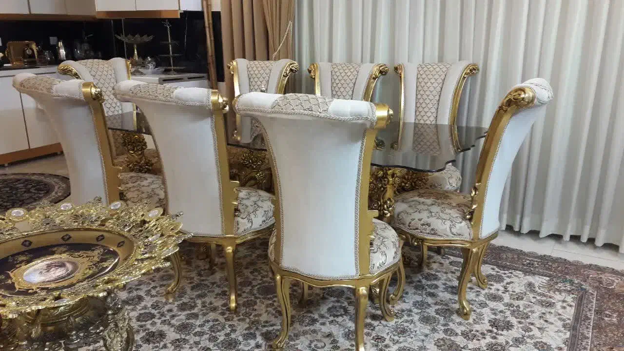 میزناهارخوری سلطنتی 8 نفره|میز و صندلی غذاخوری|مشهد, شهرک مطهری|دیوار