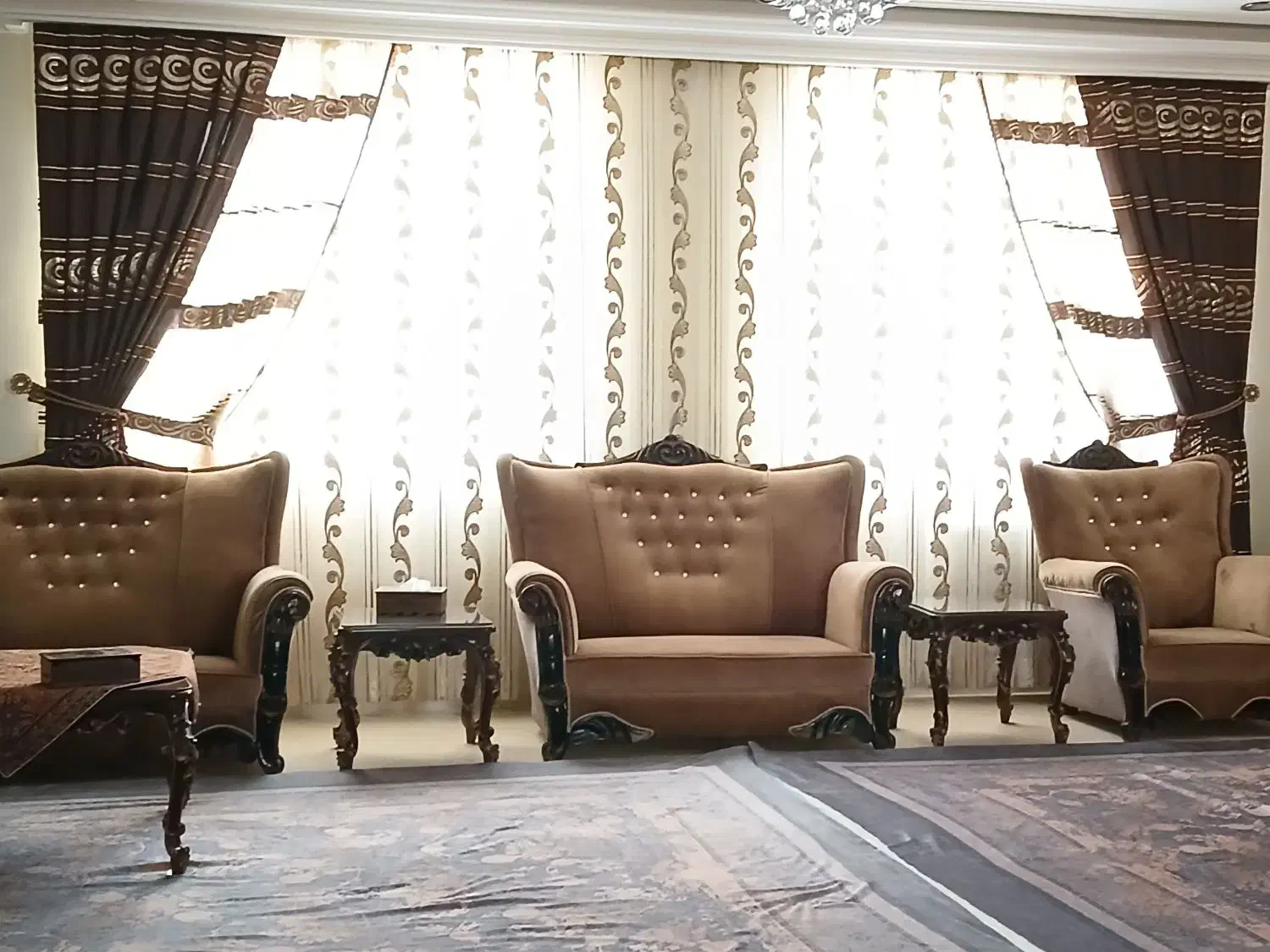 پرده پذیرایی|پرده، رانر، رومیزی|معصومیه, |دیوار