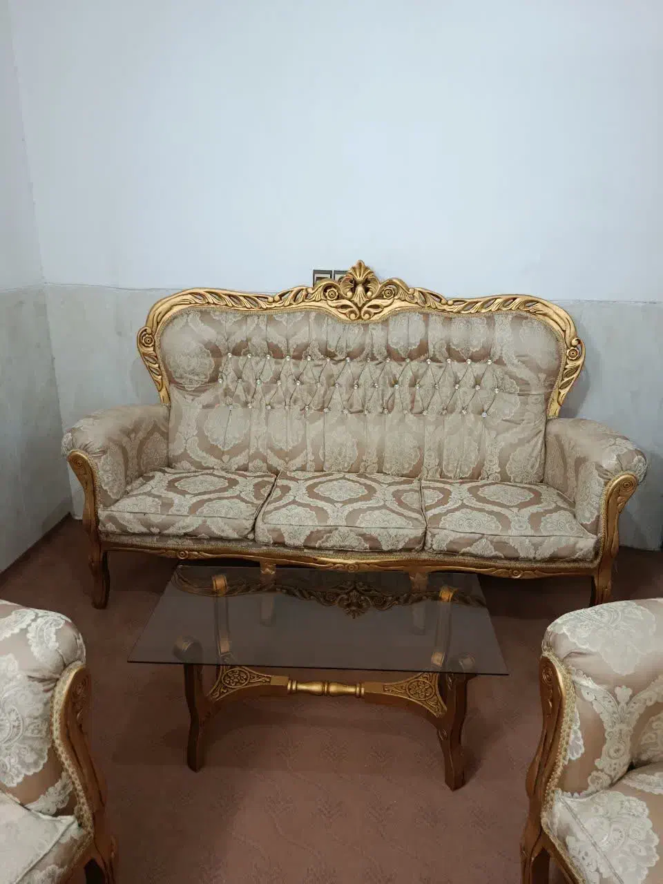 مبل استیل ۹نفره با میز|مبلمان خانگی و میز عسلی|مهریز, |دیوار