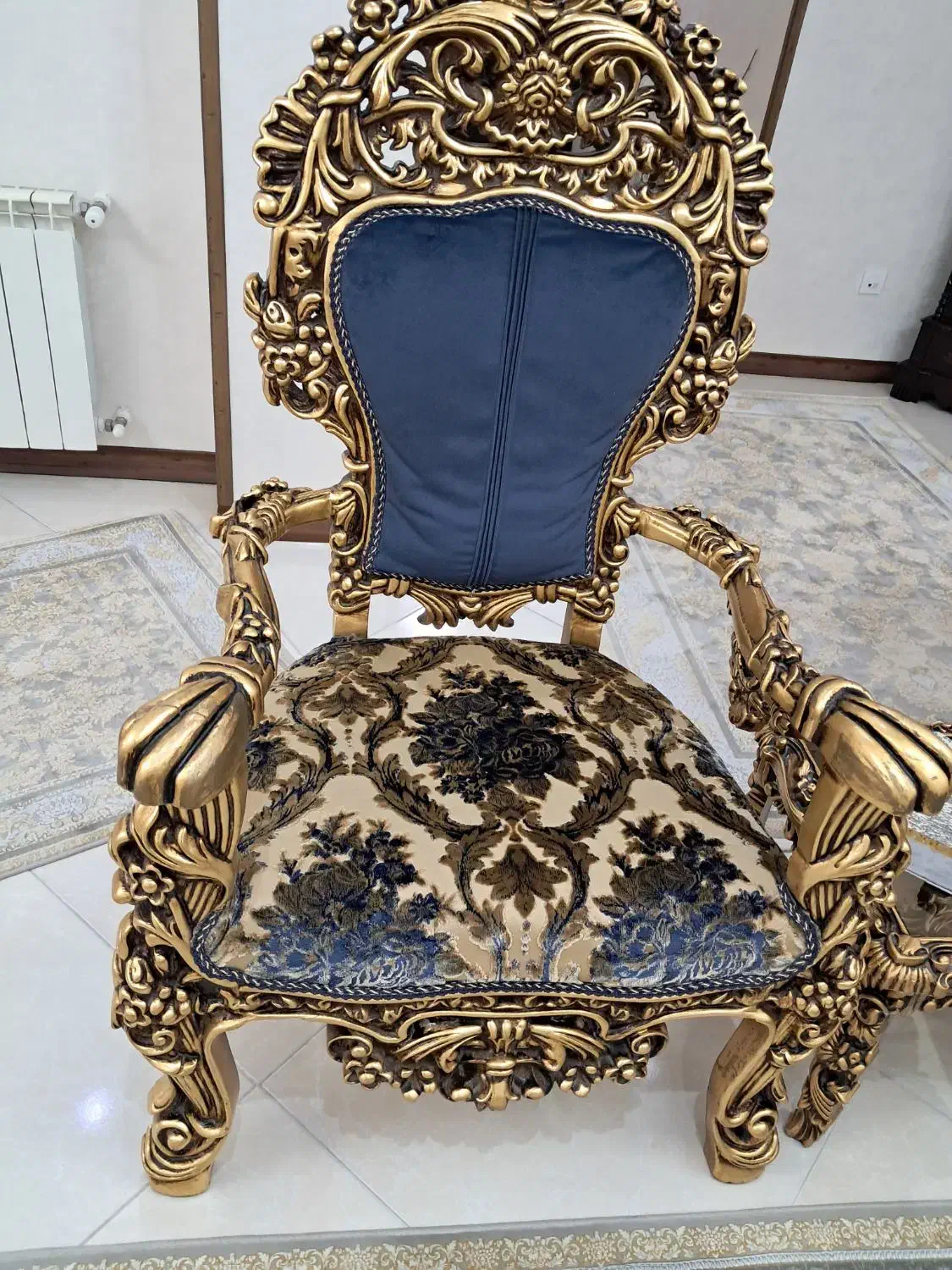 مبل سلطنتی ۹ نفره|مبلمان خانگی و میز عسلی|تهران, شهرک شریعتی|دیوار