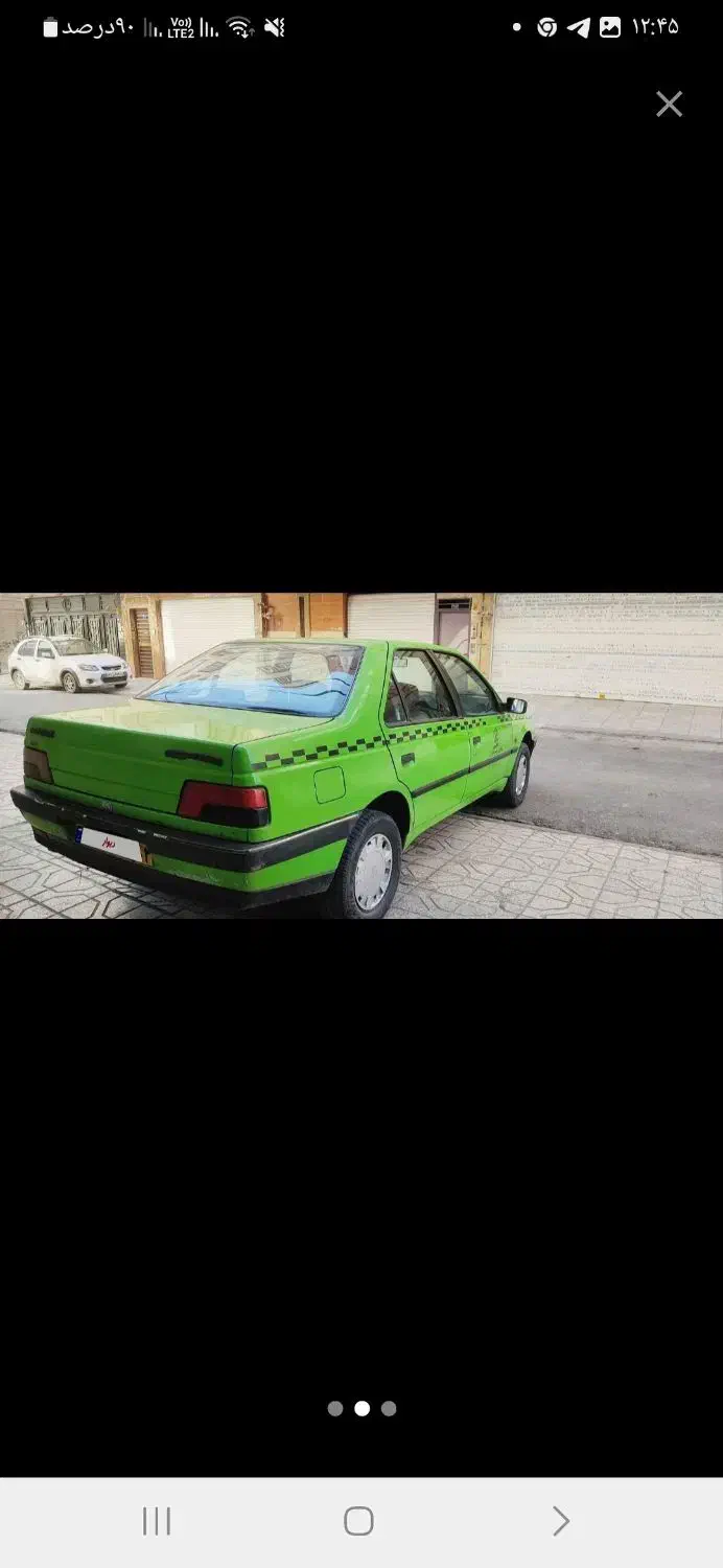 تاکسی پژو ۴۰۵ مدل ۹۰ تک برگ سند ۳۱۰ تا کار|خودرو سواری و وانت|مشهد, کلاهدوز|دیوار