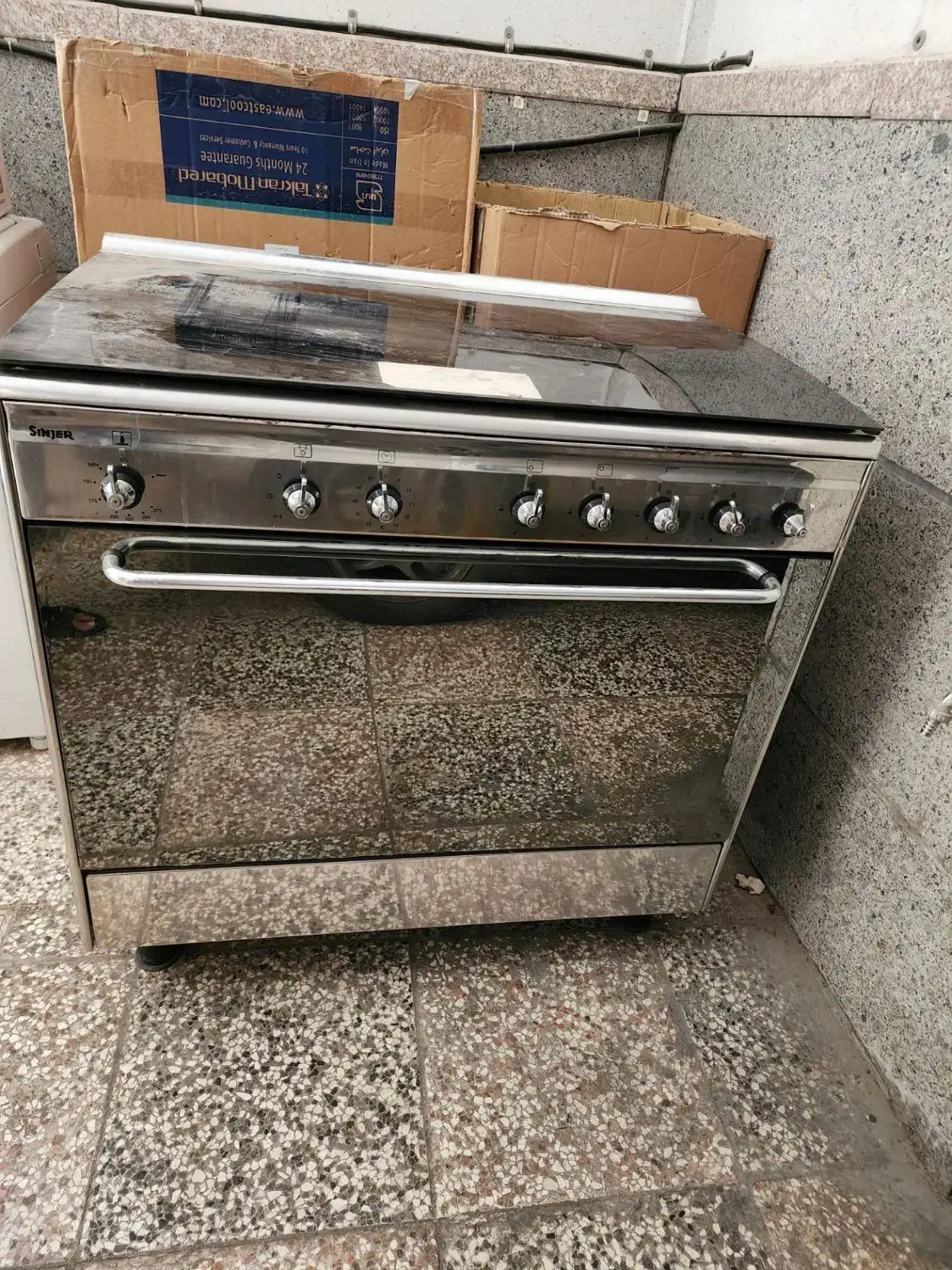 گاز پنج شعله تمام استیل فردار سینجر|اجاق گاز و لوازم برقی پختوپز|مشهد, امام رضا (ع)|دیوار