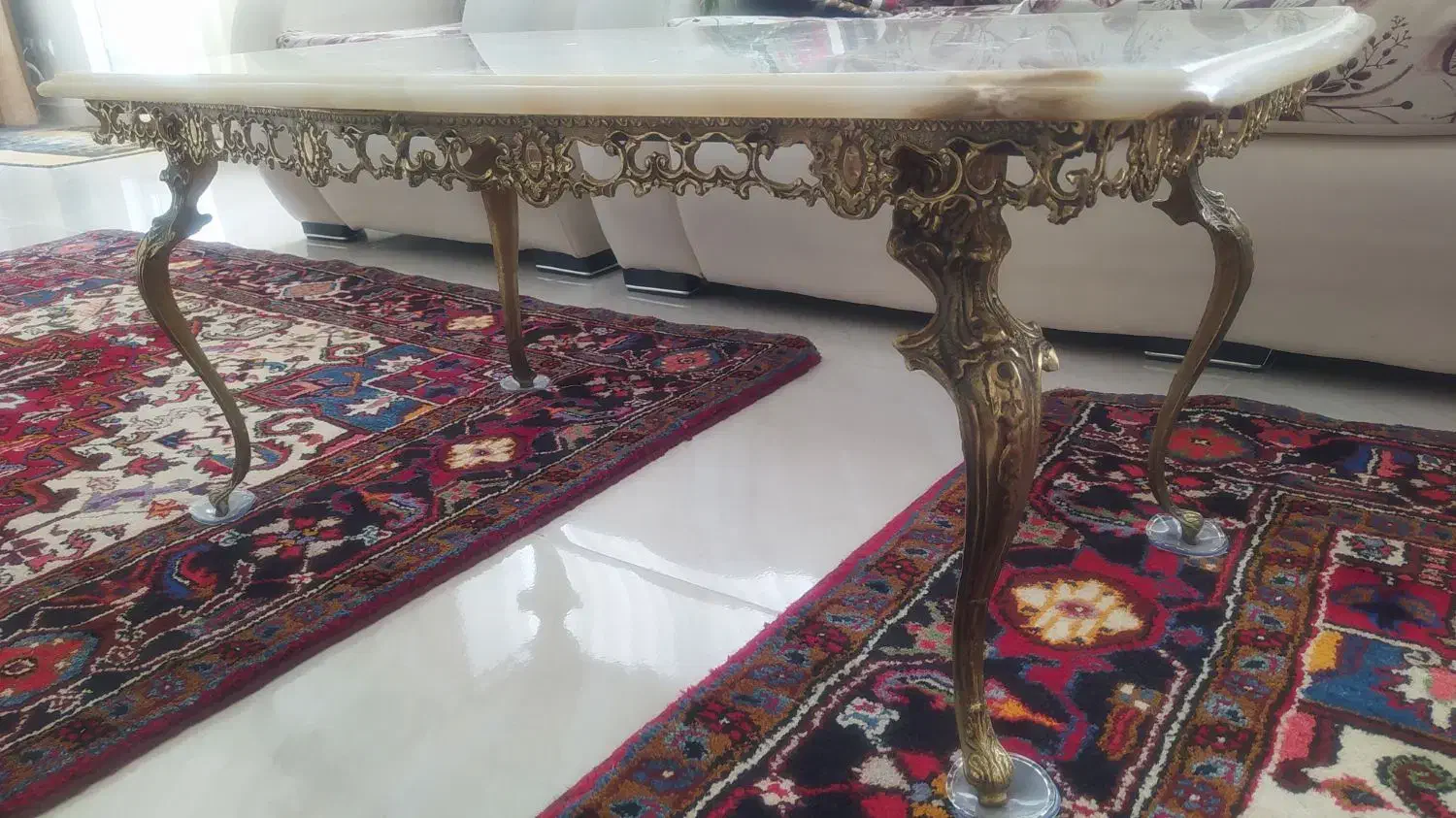 دوعدد میز عسلی برنجی|مبلمان خانگی و میز عسلی|تبریز, |دیوار