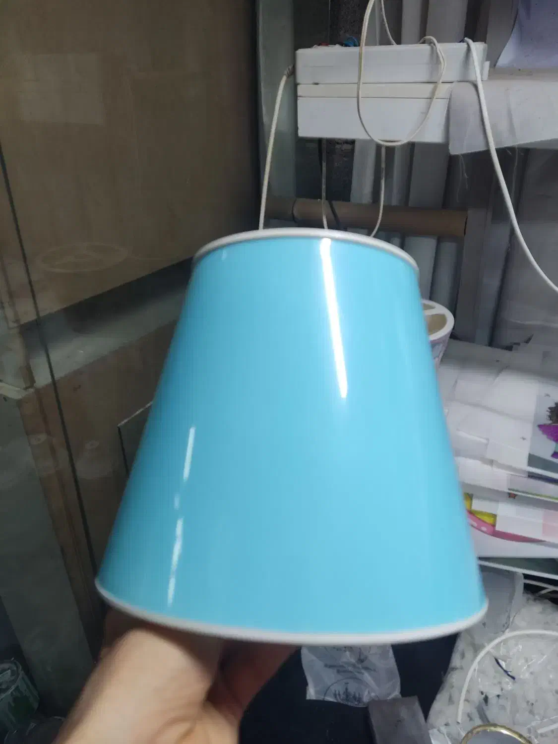 شید آباژور آبی|چراغ خواب و آباژور|رشت, اسماعیل آباد|دیوار