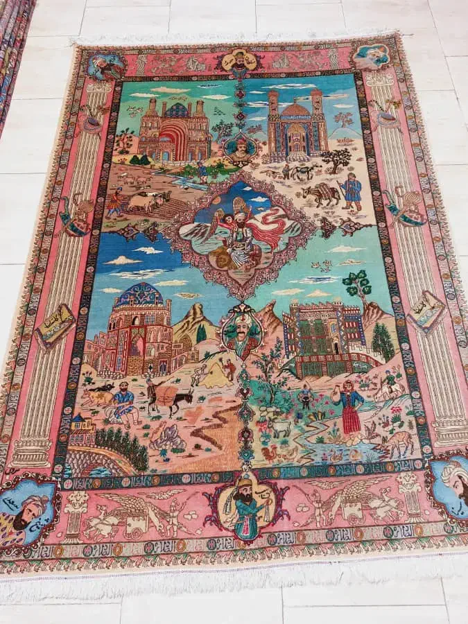 فرش ۸۰ ساله تبریز مدل ۴فصل|فرش|تهران, بازار|دیوار