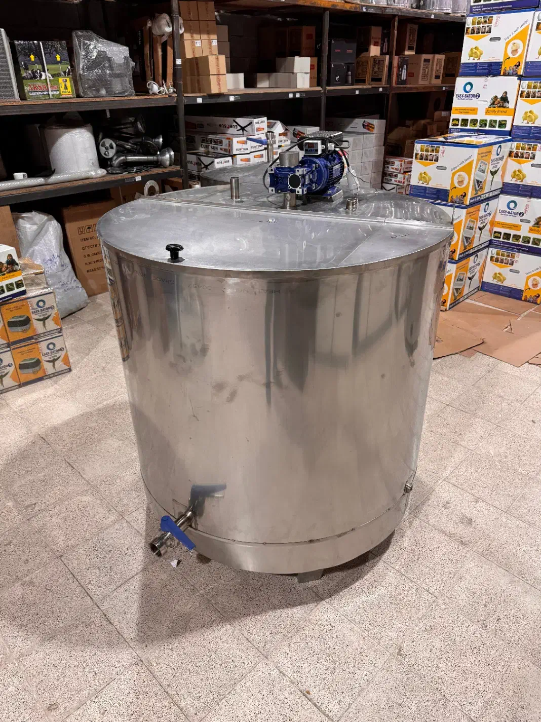 دیگ پاتیل 1000لیتر صنعتی پخت شیر جوش دورتراش|ماشینآلات صنعتی|نیر (اردبیل), |دیوار