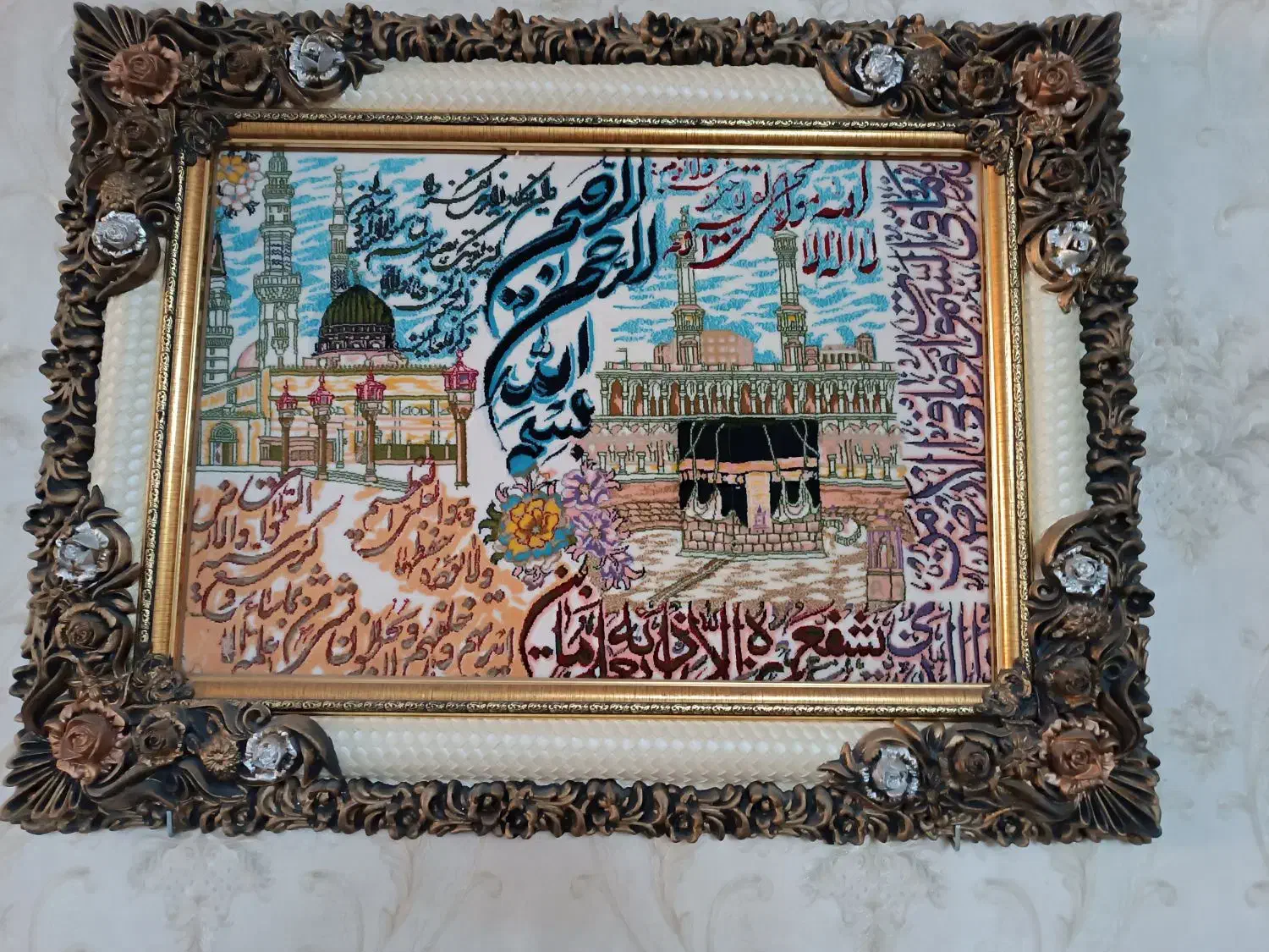 تابلوفرش نو، ساعت دیواری سالم|تابلو فرش|کرج, حصارک پایین|دیوار