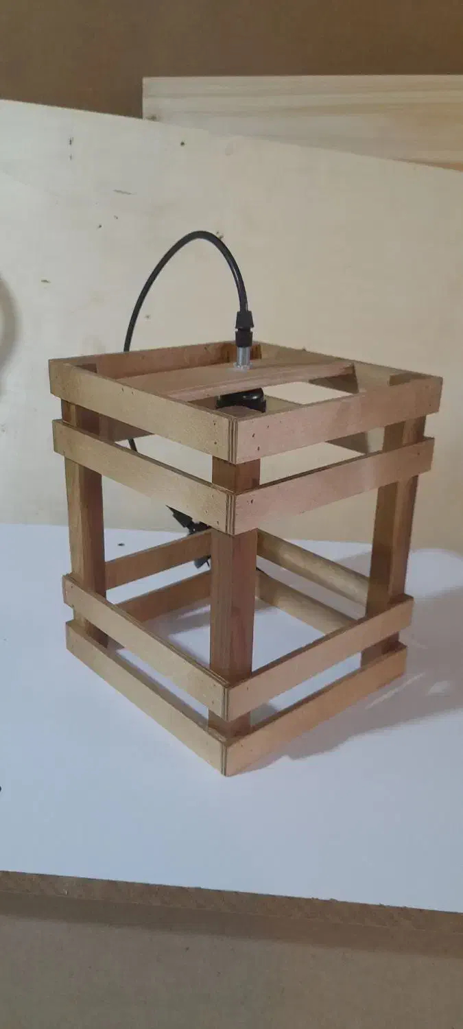 لوستر چوبی فانتزی|لوستر و چراغ آویز|کرمان, |دیوار