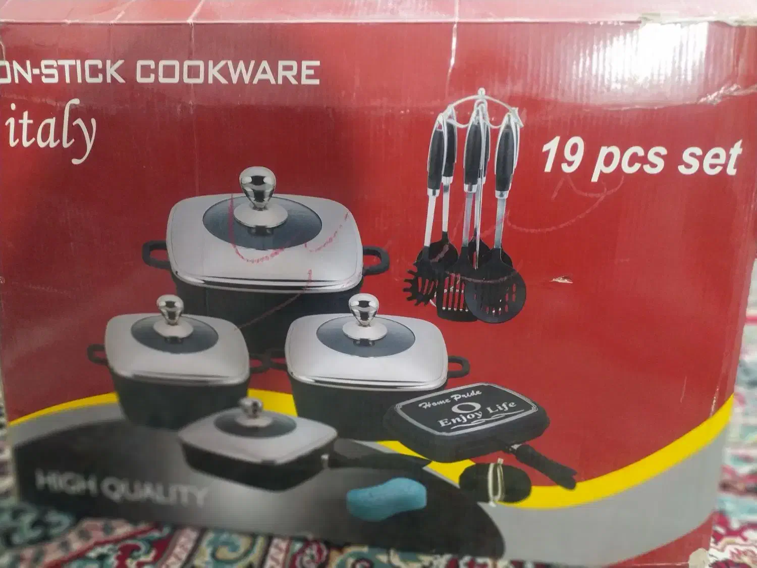 سرویس ۱۹ پارچ چدن دایکاست|ظروف پختوپز|مرودشت, ولایت|دیوار