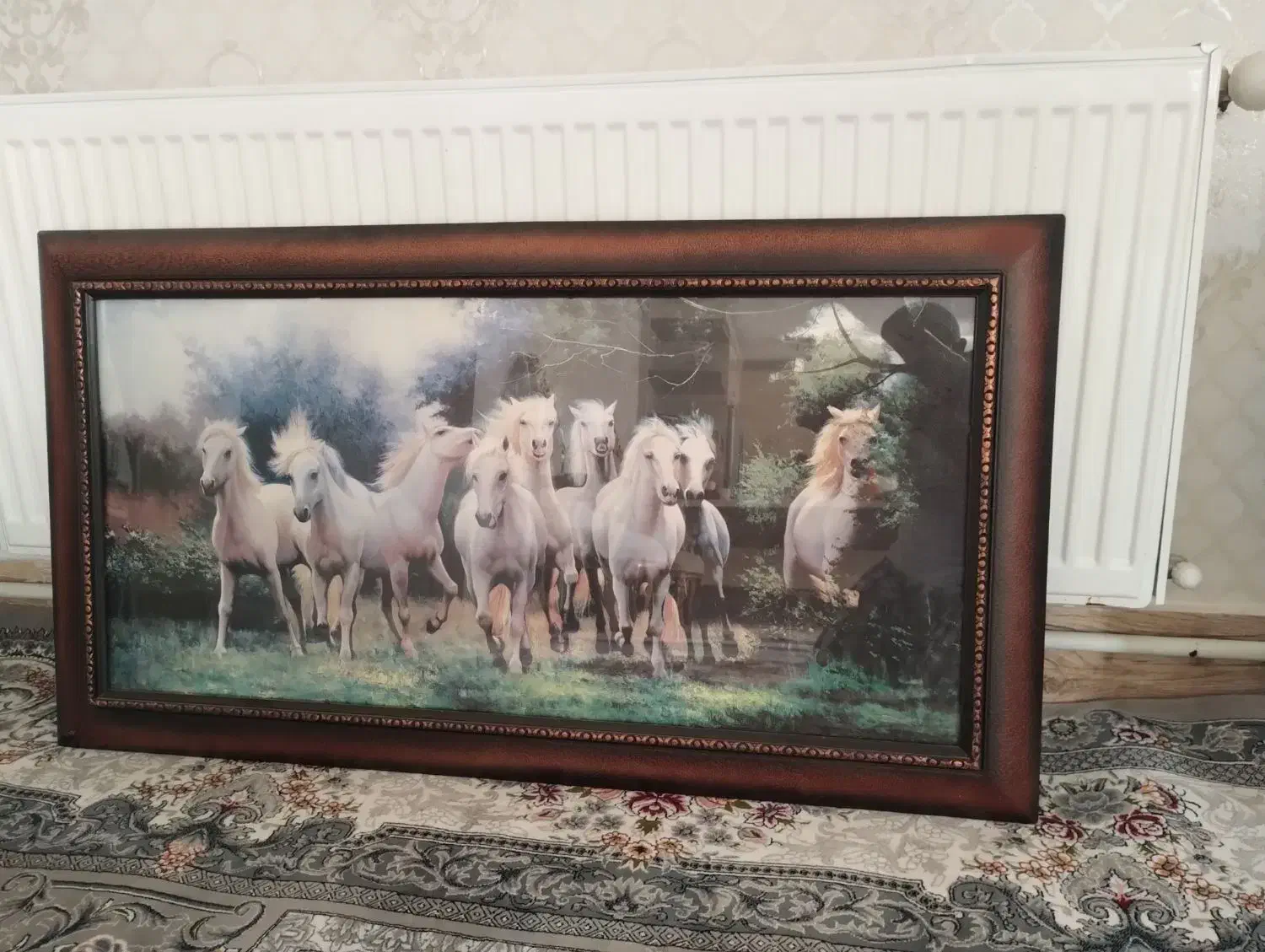 فروش دو تخته تابلو فرش و یک تابلو طبیعت|تابلو فرش|هشترود, |دیوار