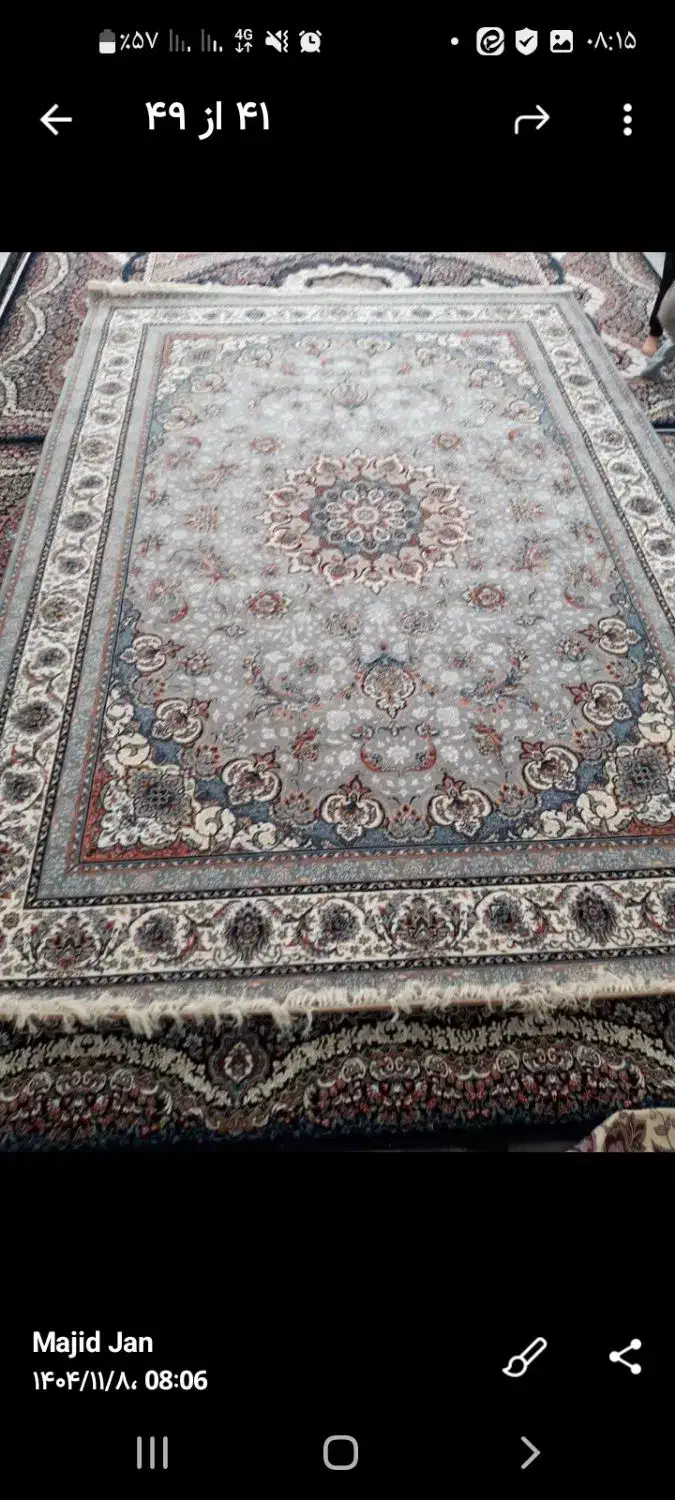 فرش۷۰۰شانه|فرش|کاشان, قطب راوندی|دیوار