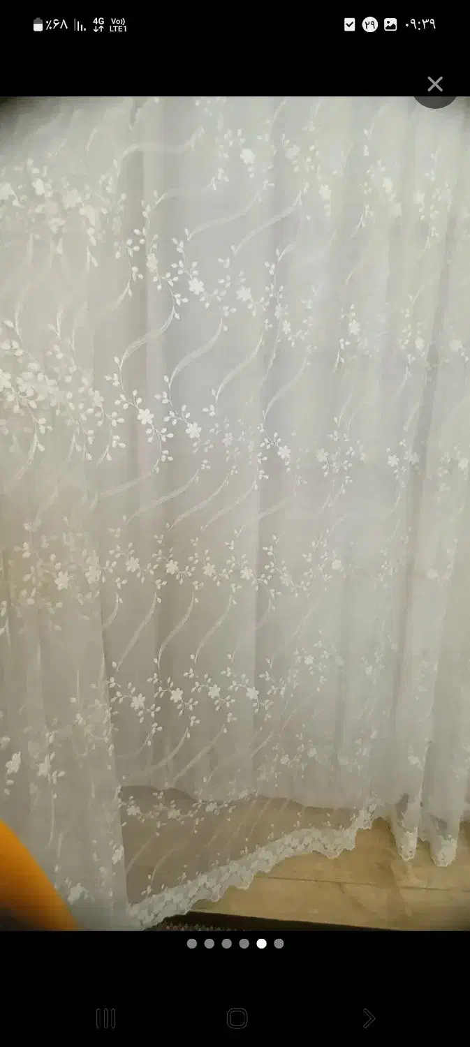 فروش پرده پذیرایی تور خارجی در حد نو جنس خوب|پرده، رانر، رومیزی|مشهد, رستگار|دیوار