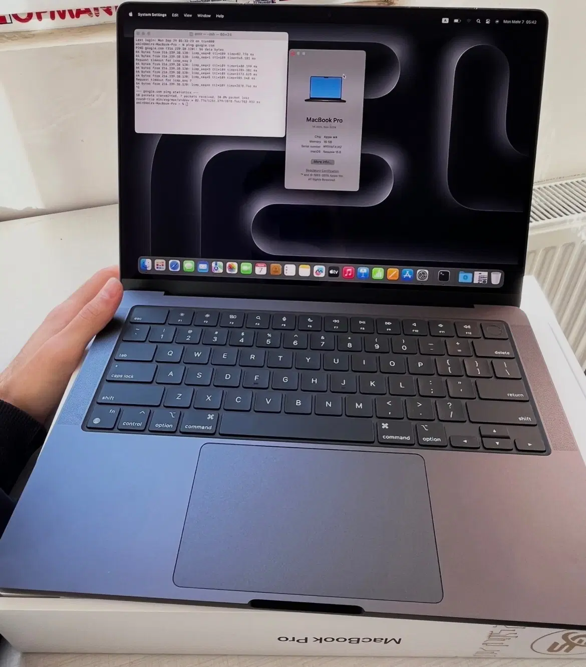Macbook Pro M4 16gb 512|رایانه همراه|تبریز, |دیوار