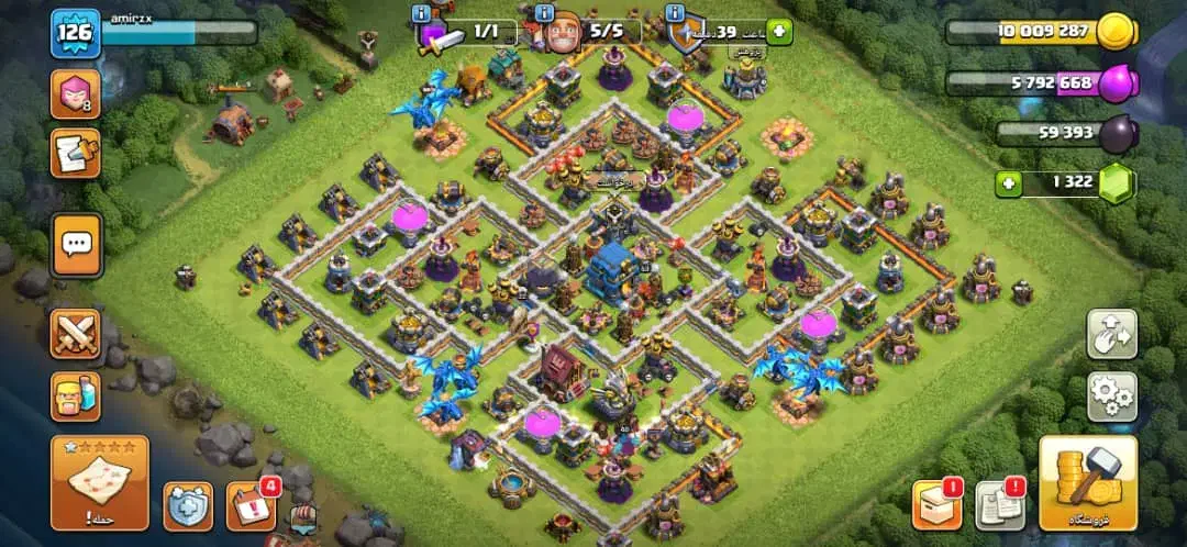 اکانت کلش 126|کنسول، بازی ویدئویی و آنلاین|رودان, |دیوار