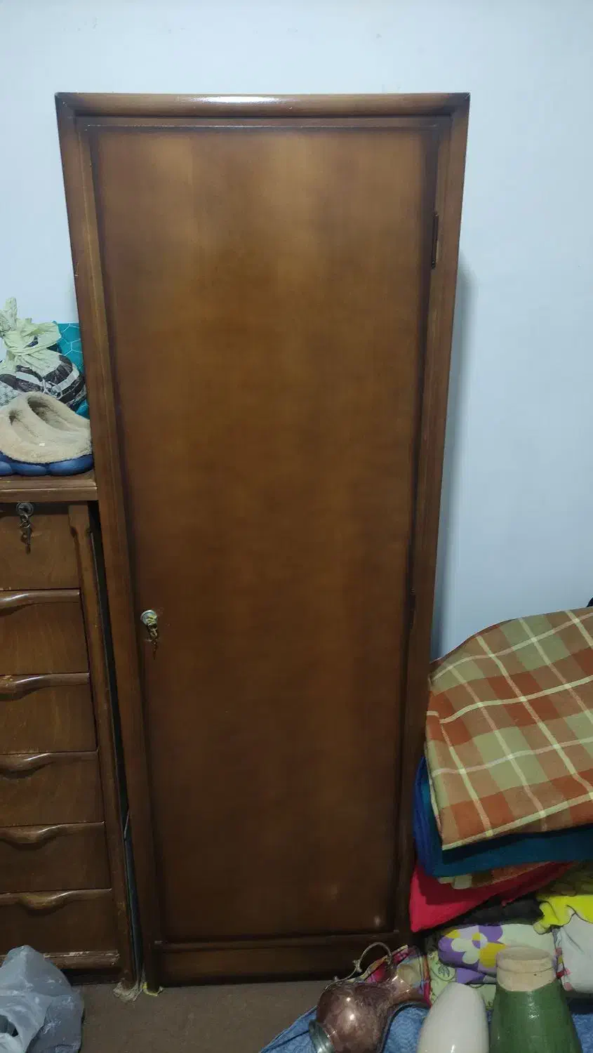 کمد چوبی|جاکفشی، کمد، دراور|قزوین, |دیوار