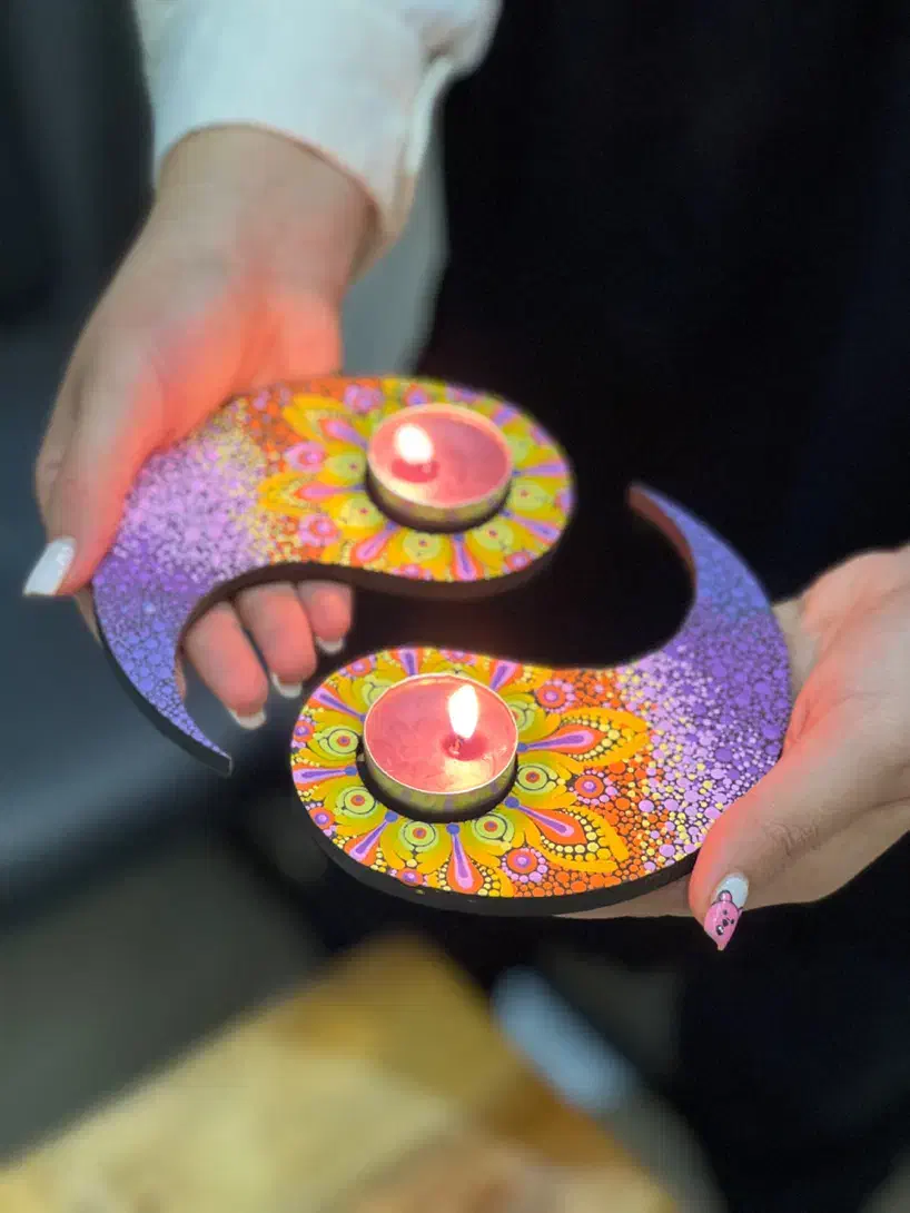 جا شمعی|صنایع دستی و سایر لوازم تزئینی|نور, |دیوار